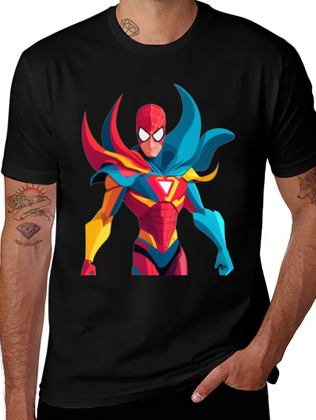 Variant 28 of Heroic Graphic Tee - Spiderman Style