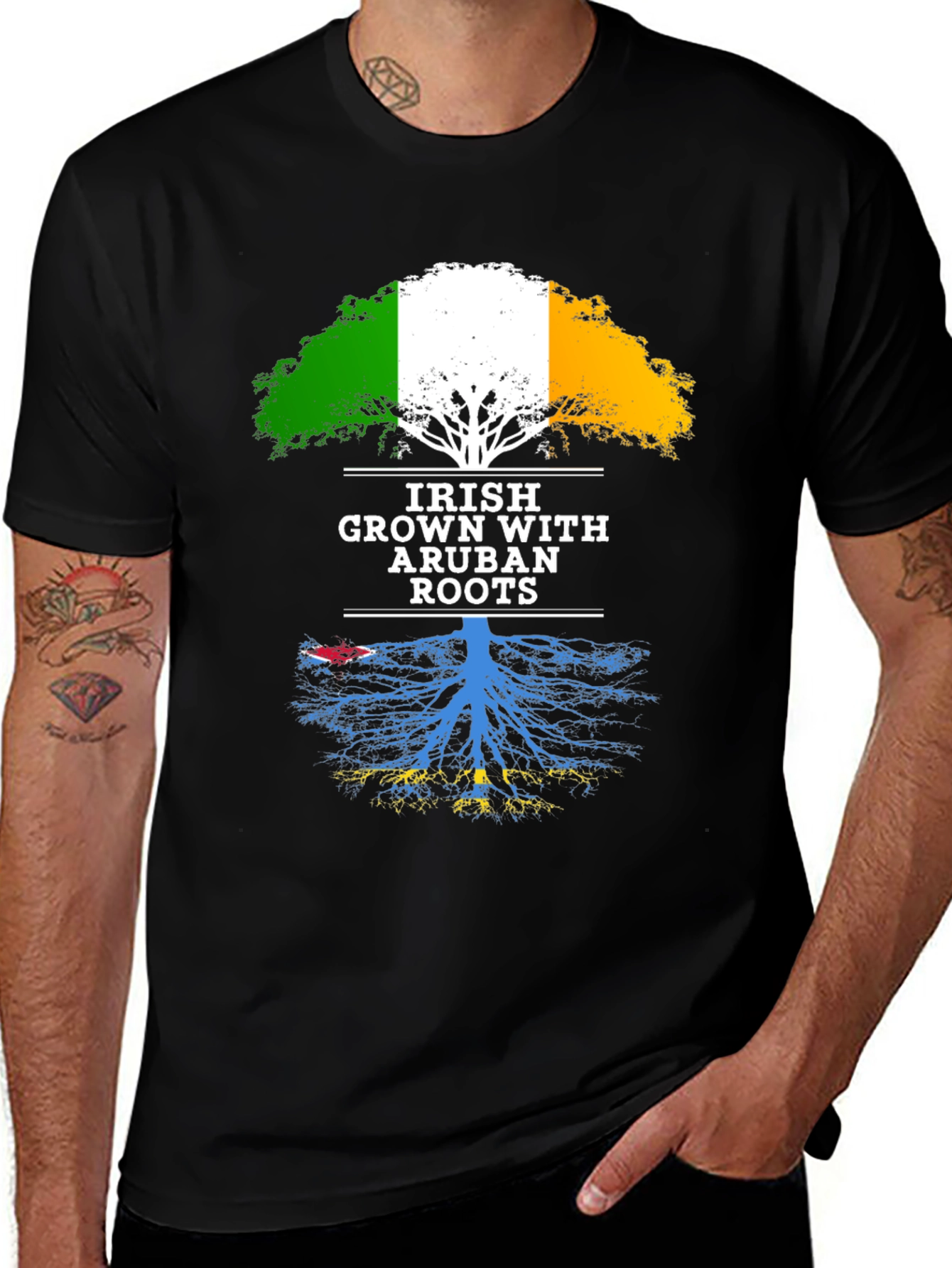 Irish Grown with Aruban Roots T-Shirt