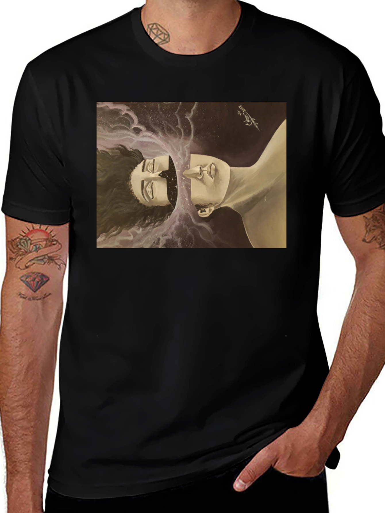 Surreal Mindscape Graphic Tee - Unique Art Shirt