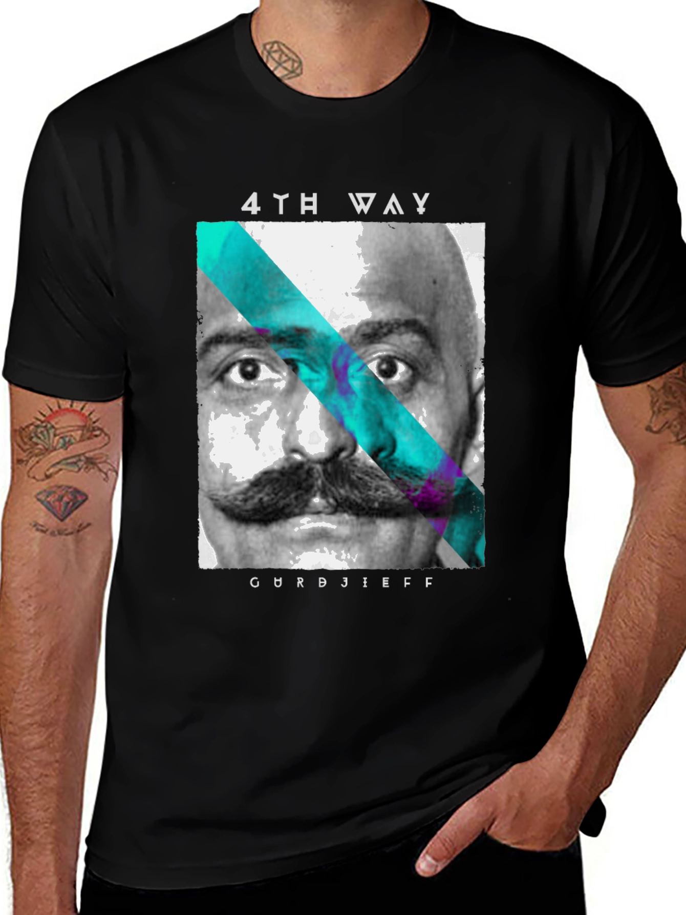 Variant 25 of Gurdjieff 4th Way T-Shirt - Black Graphic Tee