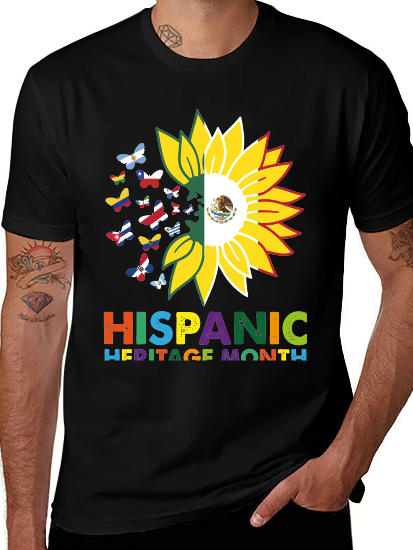 Hispanic Heritage Month Sunflower T-Shirt