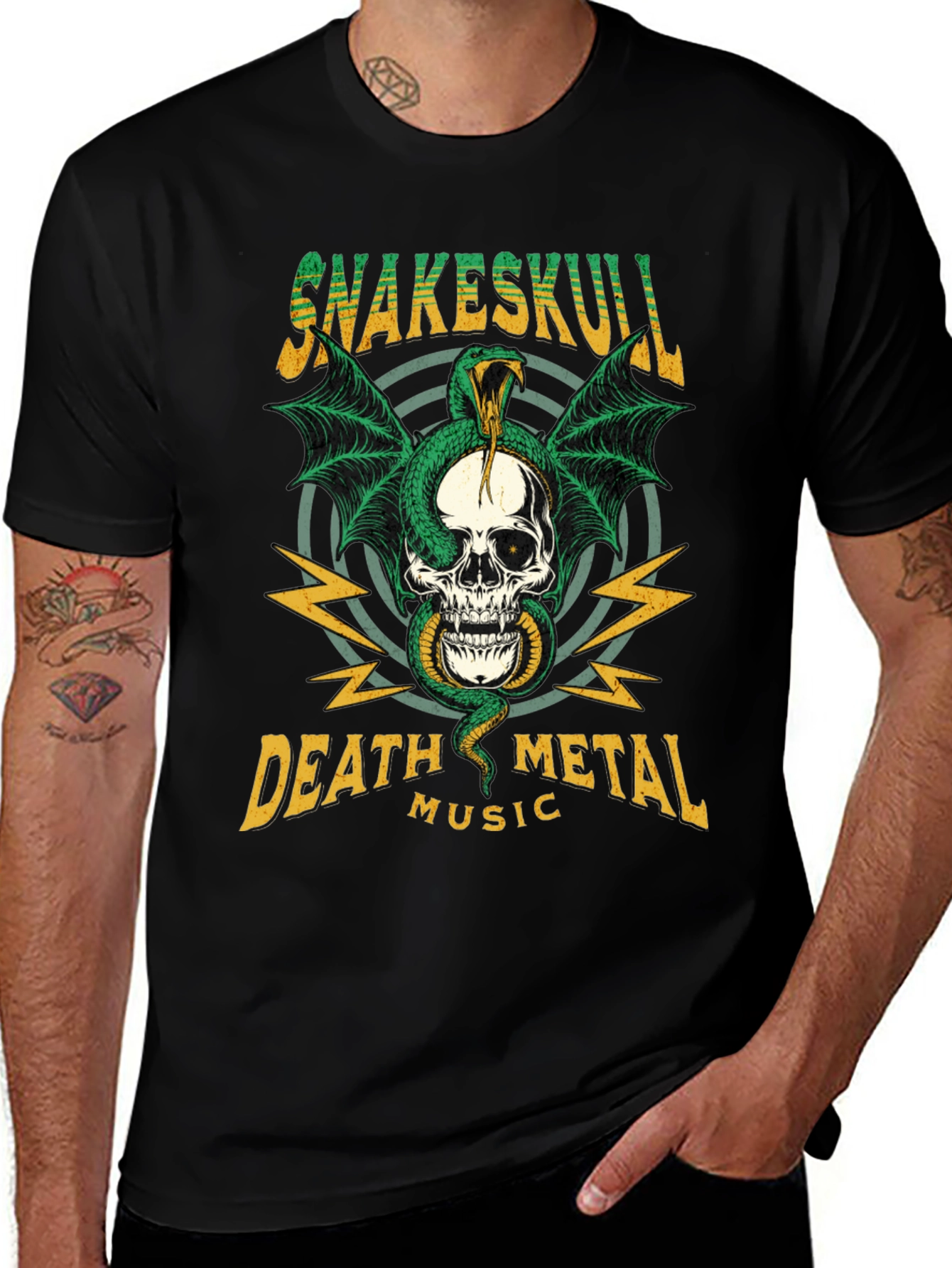 Variant 25 of Snakeskull Death Metal T-Shirt