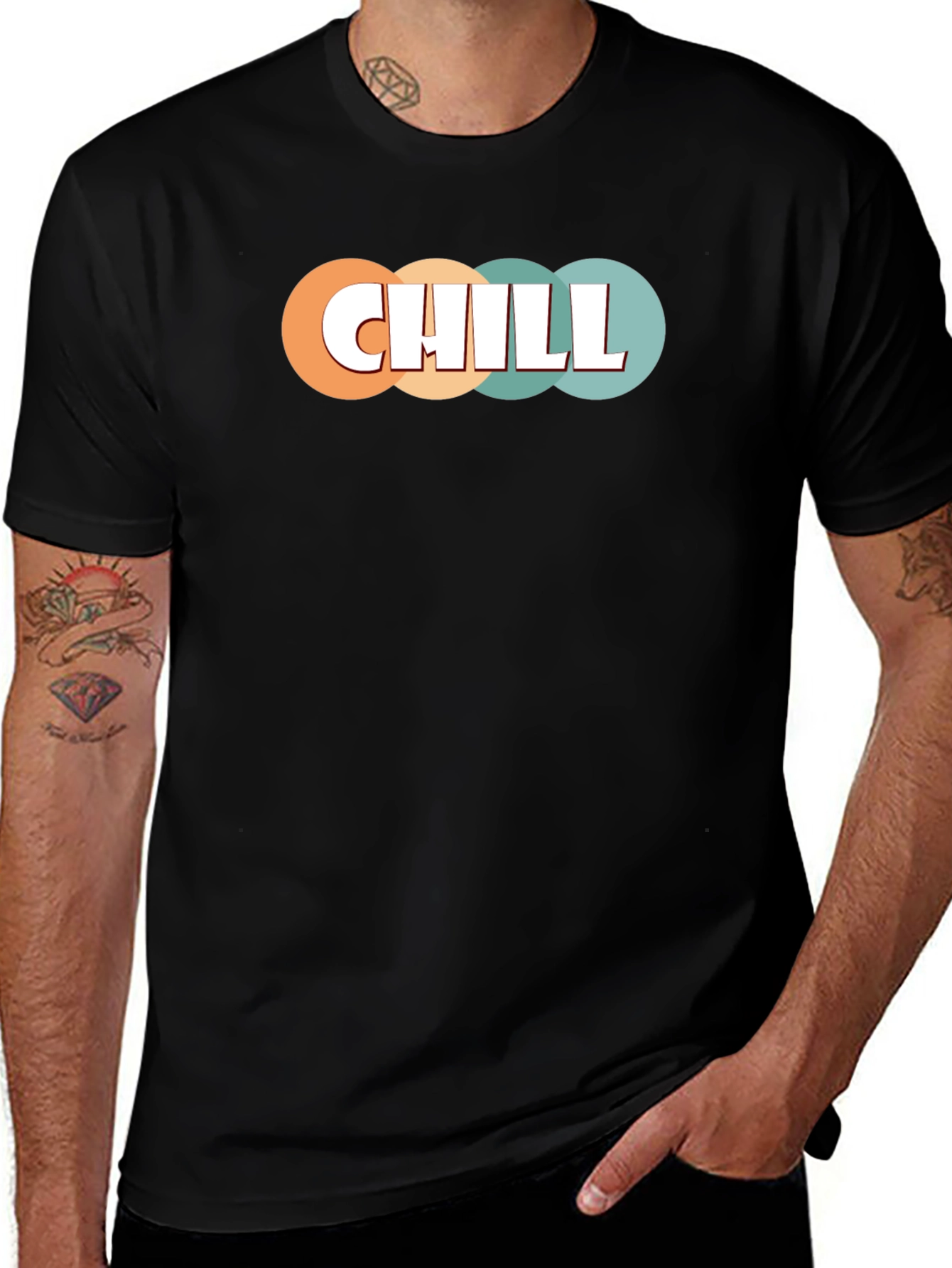 Variant 26 of Chill Graphic Tee - Retro Style Comfort