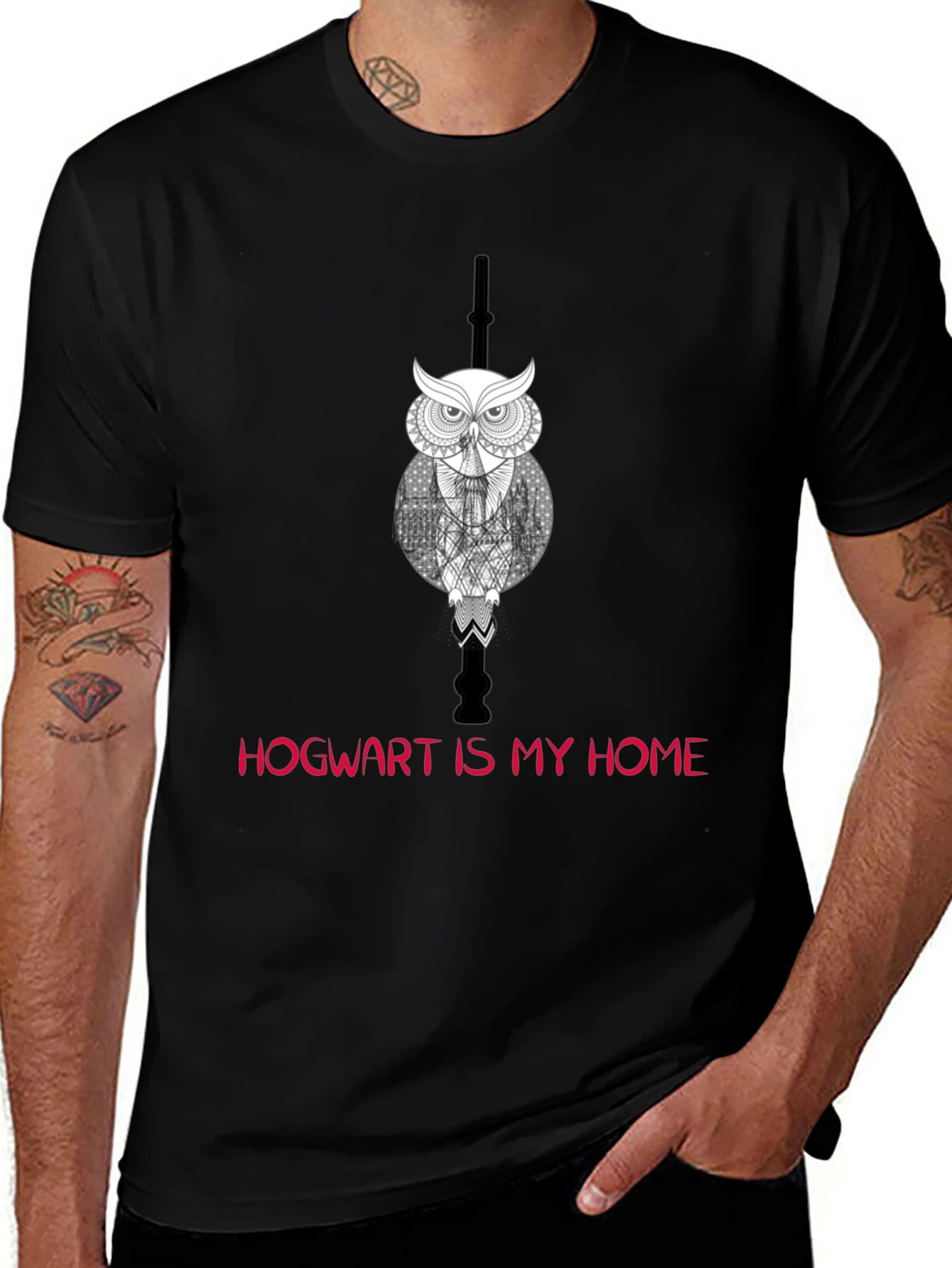 Variant 14 of Hogwart is My Home Owl T-Shirt