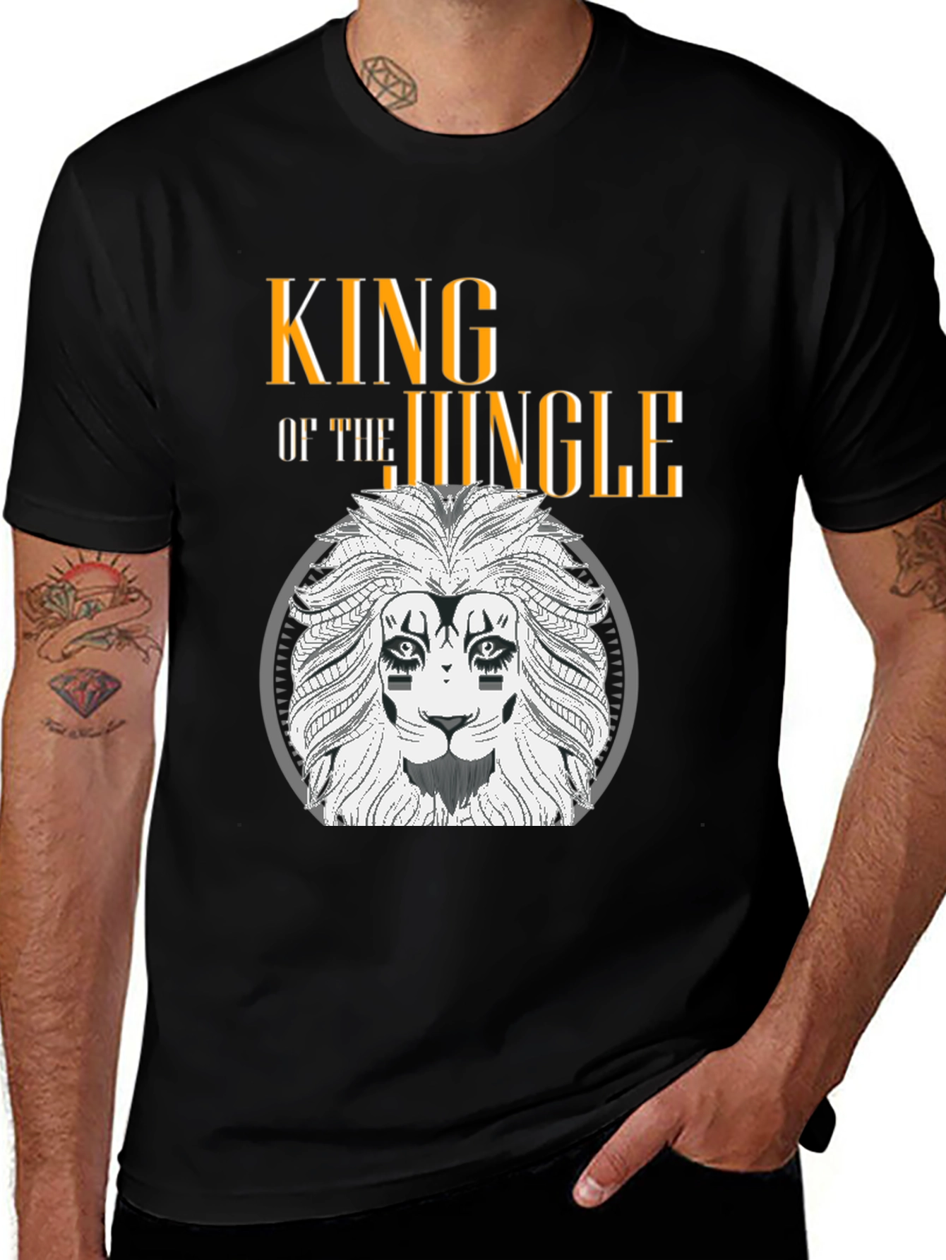 Variant 18 of King of the Jungle Lion Graphic Tee
