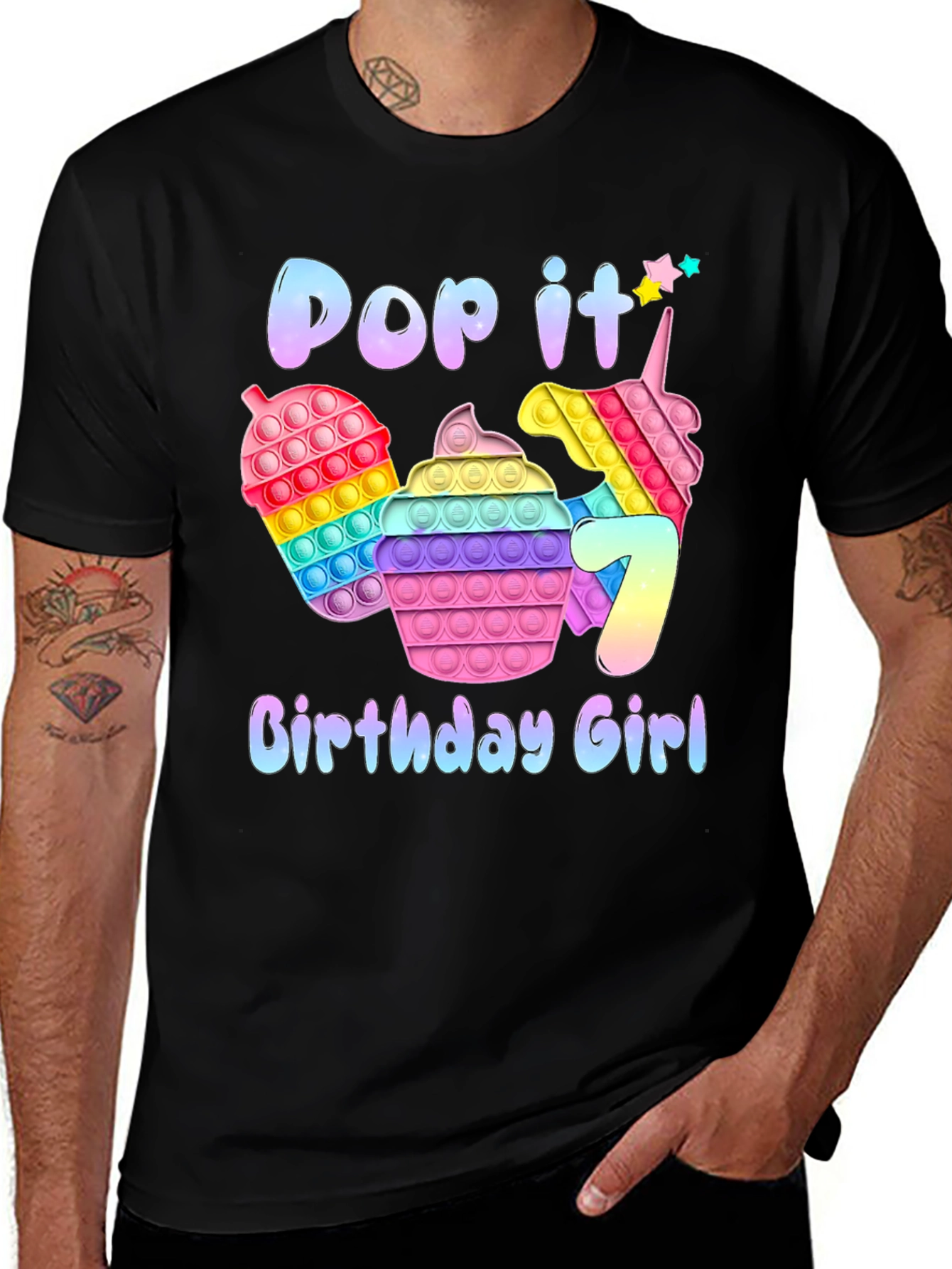 Pop It Birthday Girl T-Shirt 