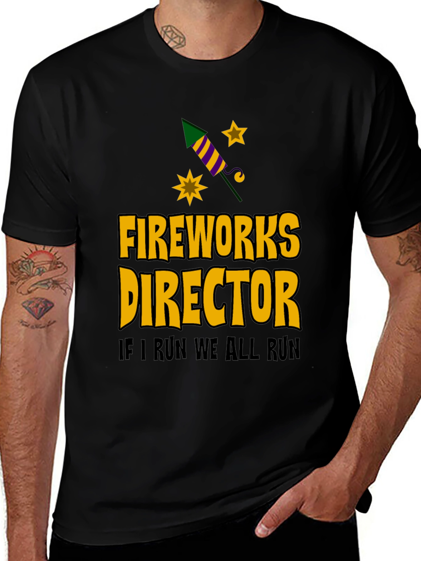 Variant 17 of Fireworks Director Graphic Tee - Funny 4th of July Shirt