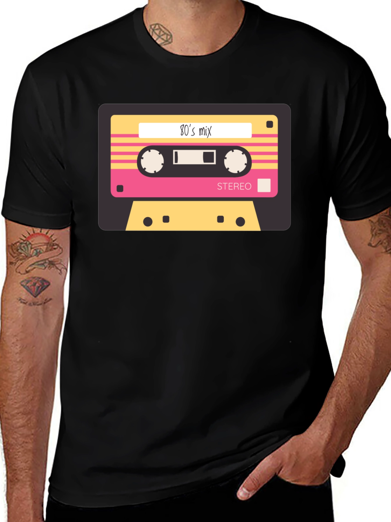 Variant 21 of 80's Mix Tape Graphic Tee - Retro Cool