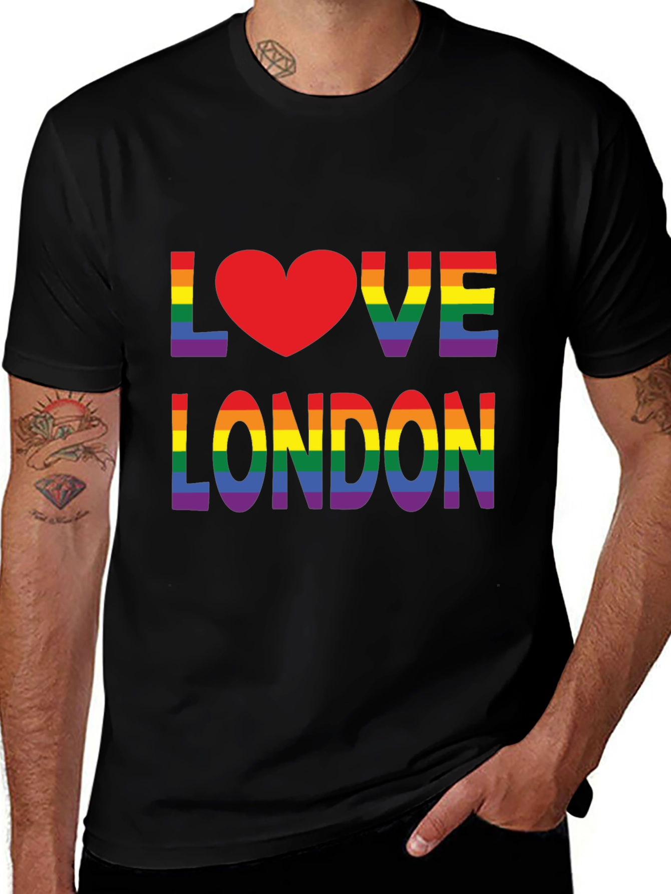 Variant 8 of Love London Rainbow T-Shirt