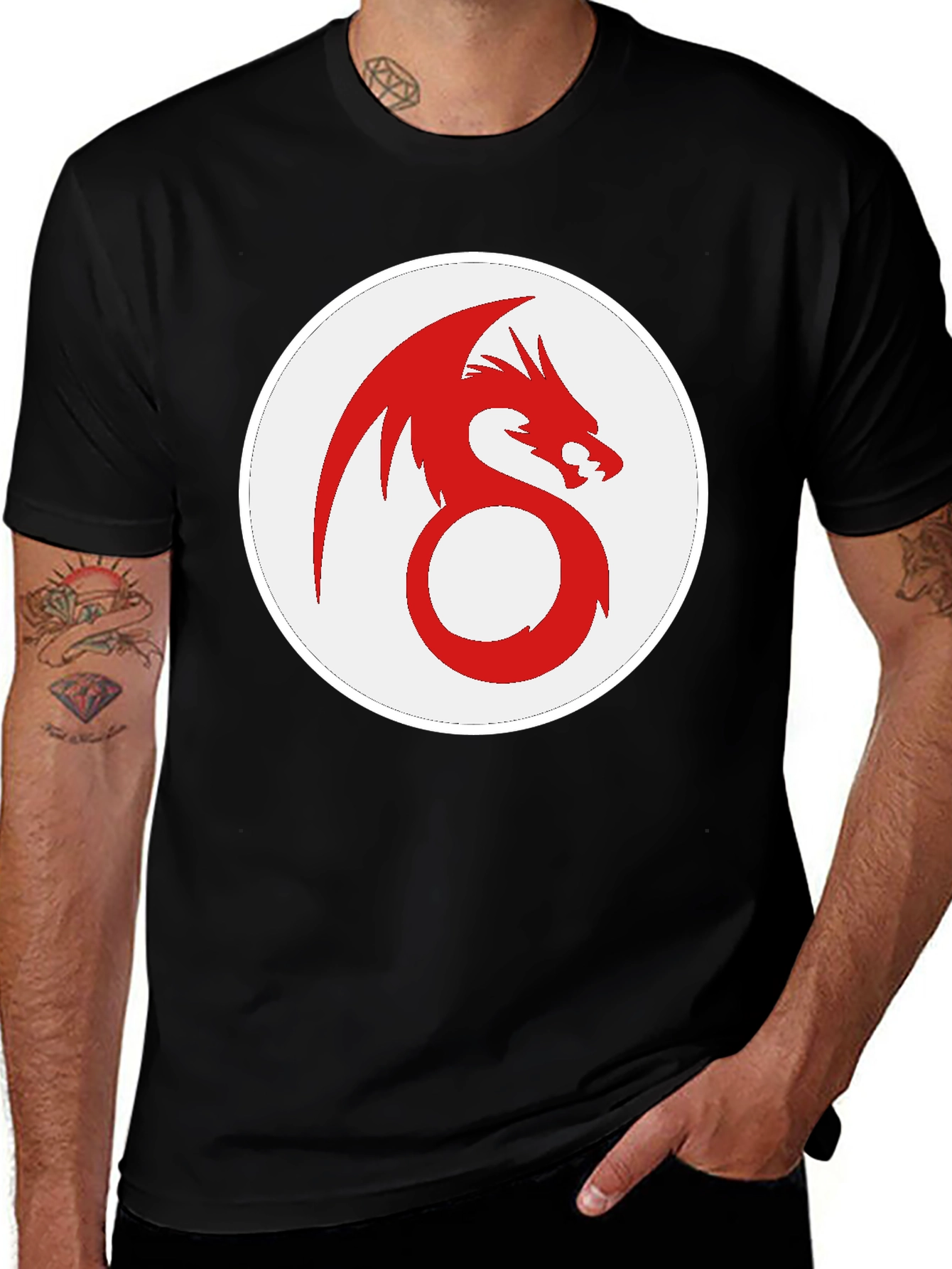 Variant 24 of Red Dragon Emblem Black T-Shirt