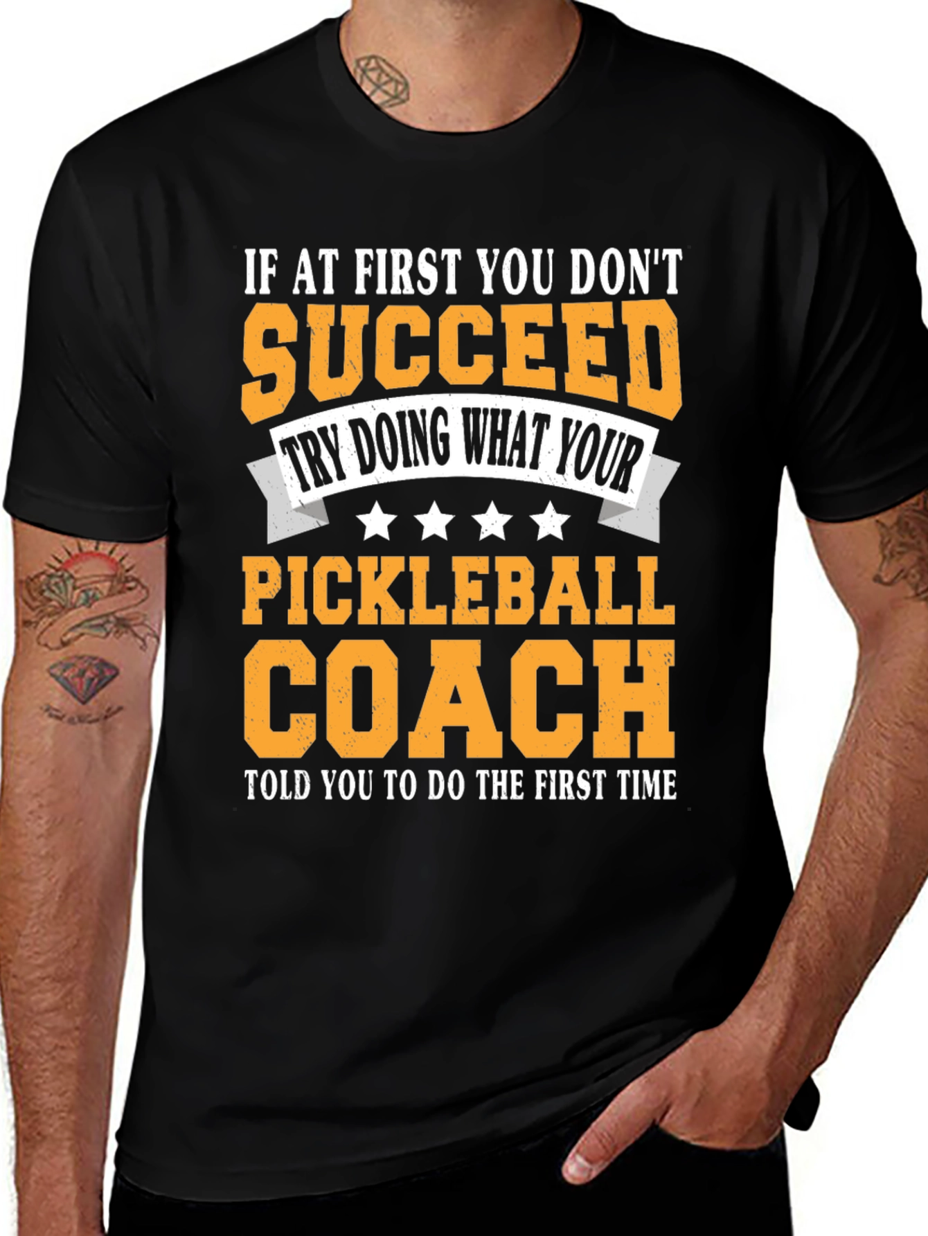 Variant 21 of Pickleball Coach Humor T-Shirt
