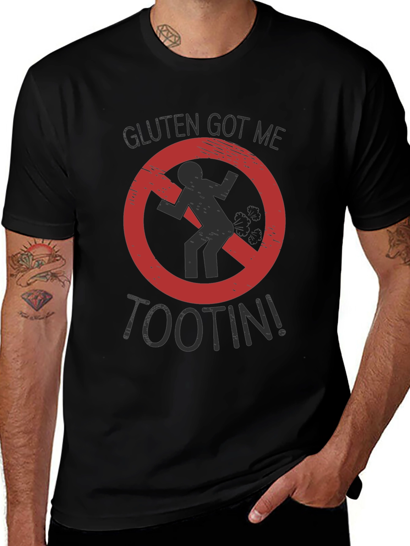 Variant 19 of Gluten Got Me Tootin' Graphic Tee