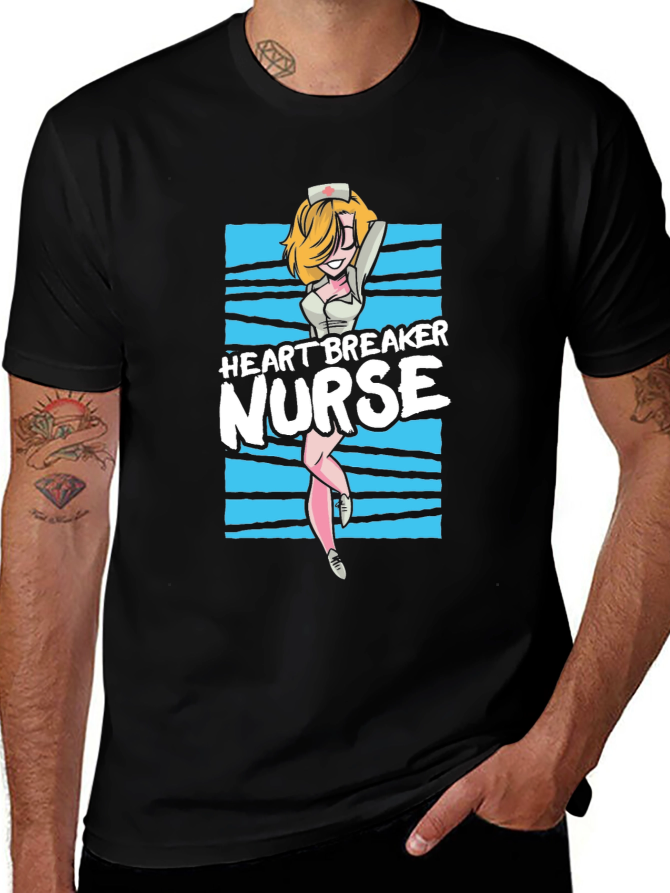 Variant 21 of Heartbreaker Nurse T-Shirt - Novelty Graphic Tee