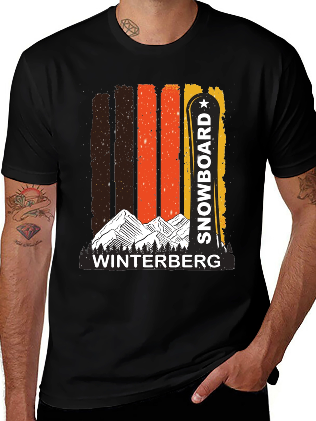 Variant 7 of Winterberg Snowboard Graphic T-Shirt