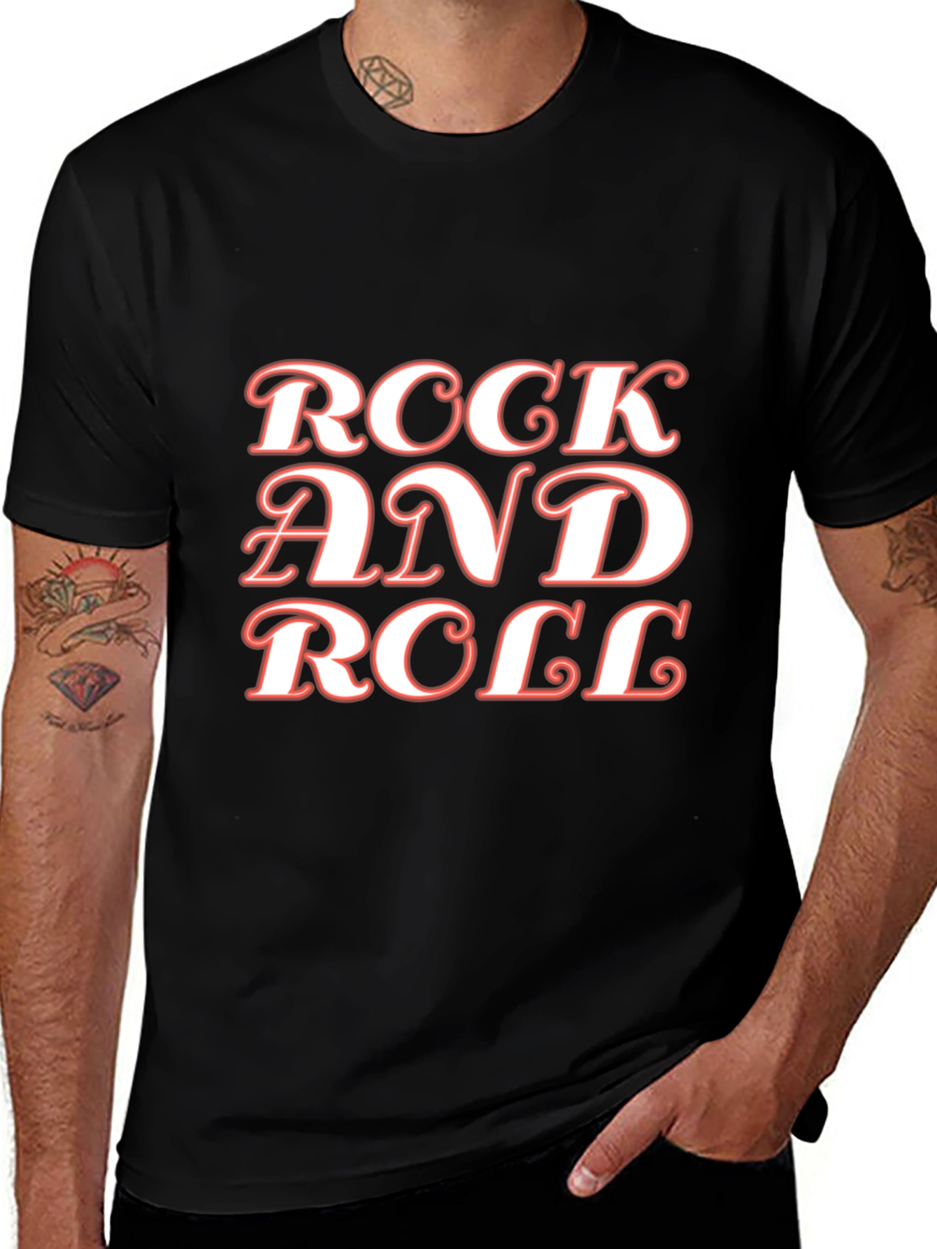 Variant 2 of Rock and Roll Graphic Tee