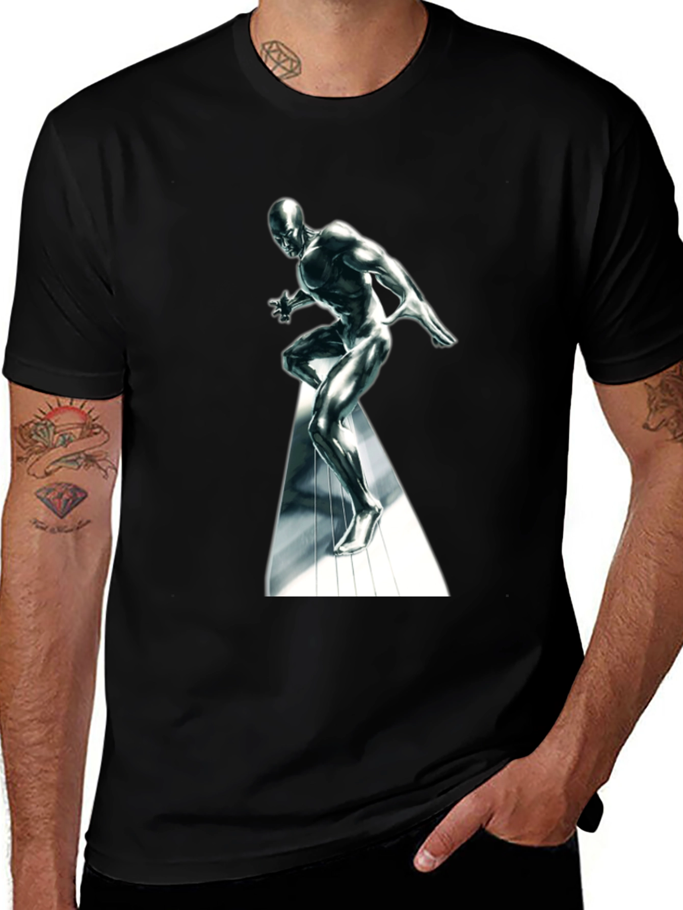 Silver Surfer Black T-Shirt - Marvel Comics