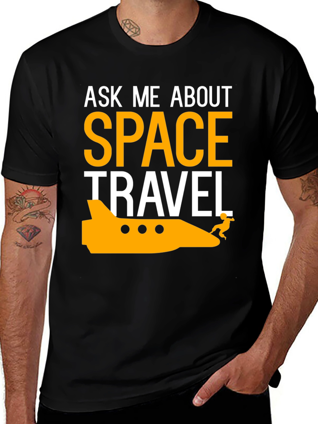 Variant 3 of Ask Me About Space Travel T-Shirt