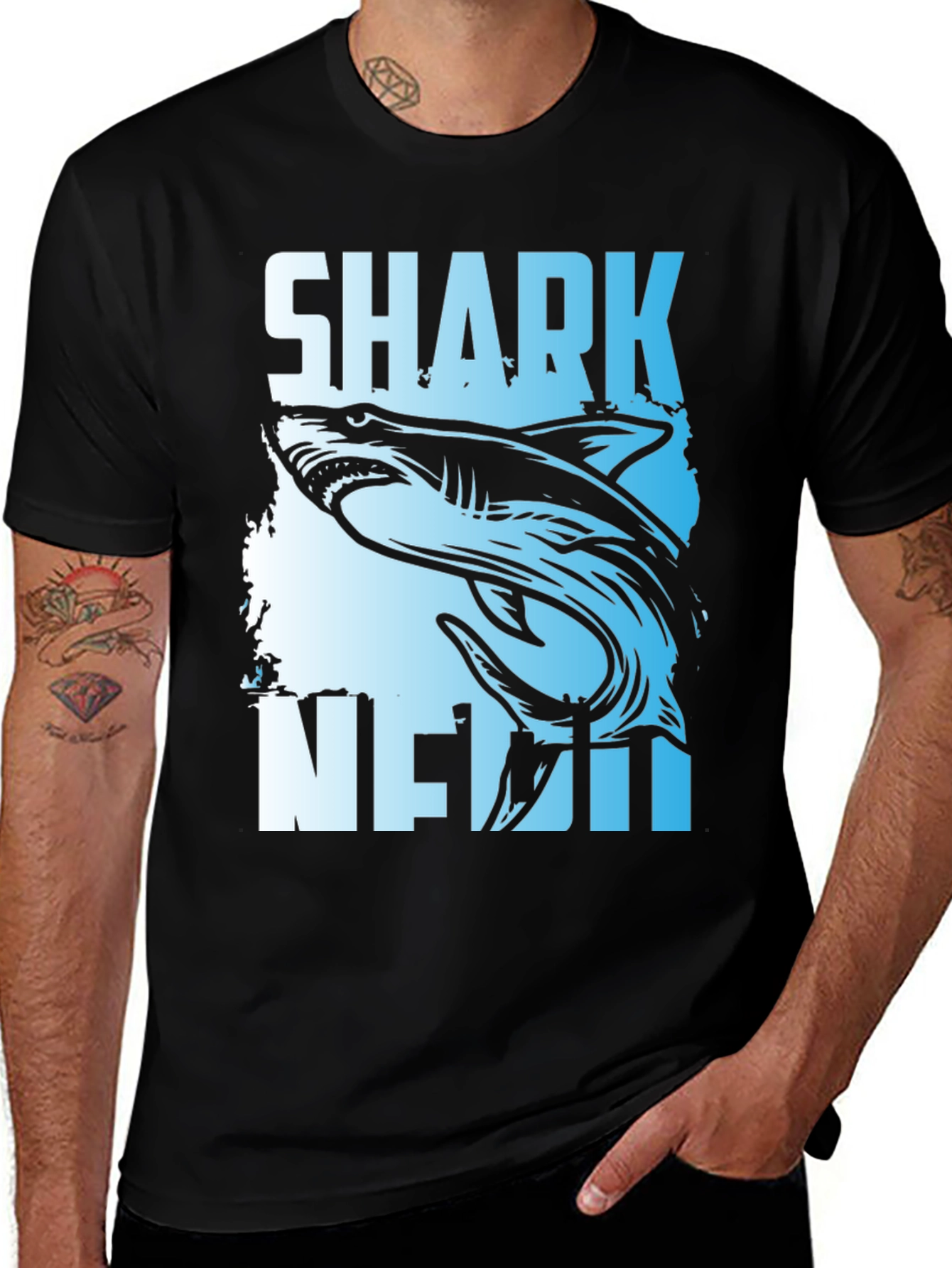 Variant 10 of Shark Week Graphic Tee - Black