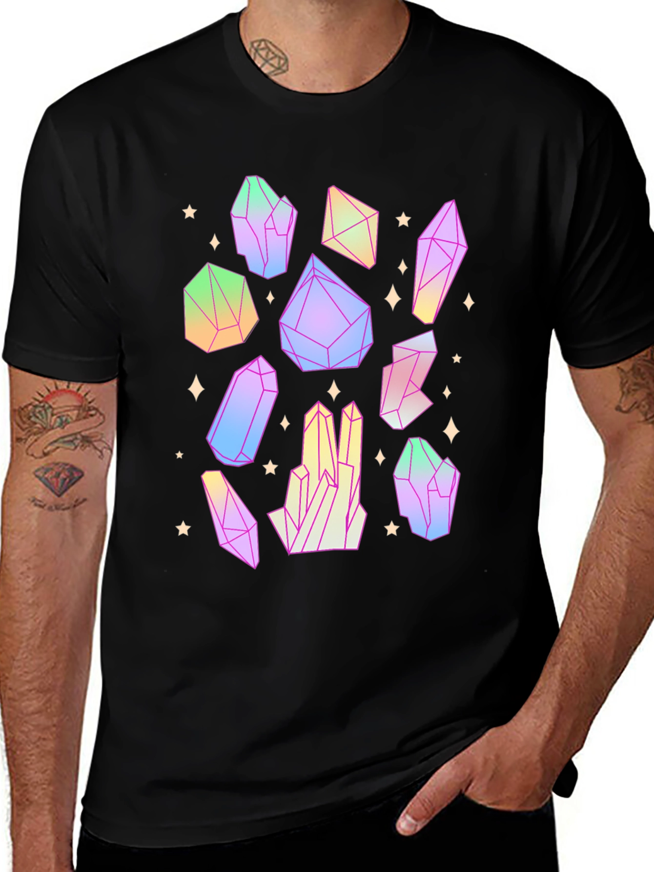 Variant 18 of Crystal T-Shirt - Geometric Design