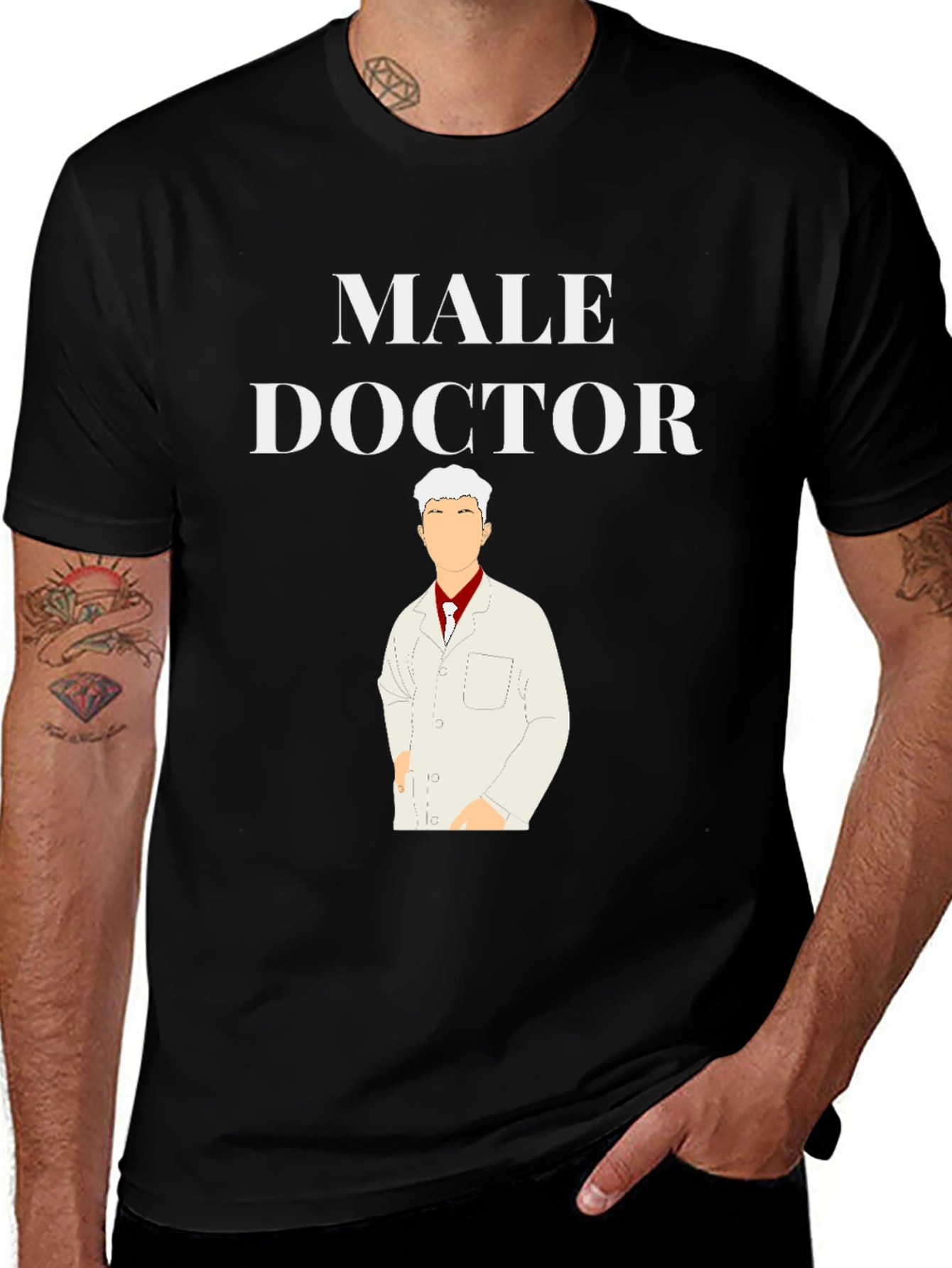 Variant 29 of Male Doctor T-Shirt - Novelty Graphic Tee
