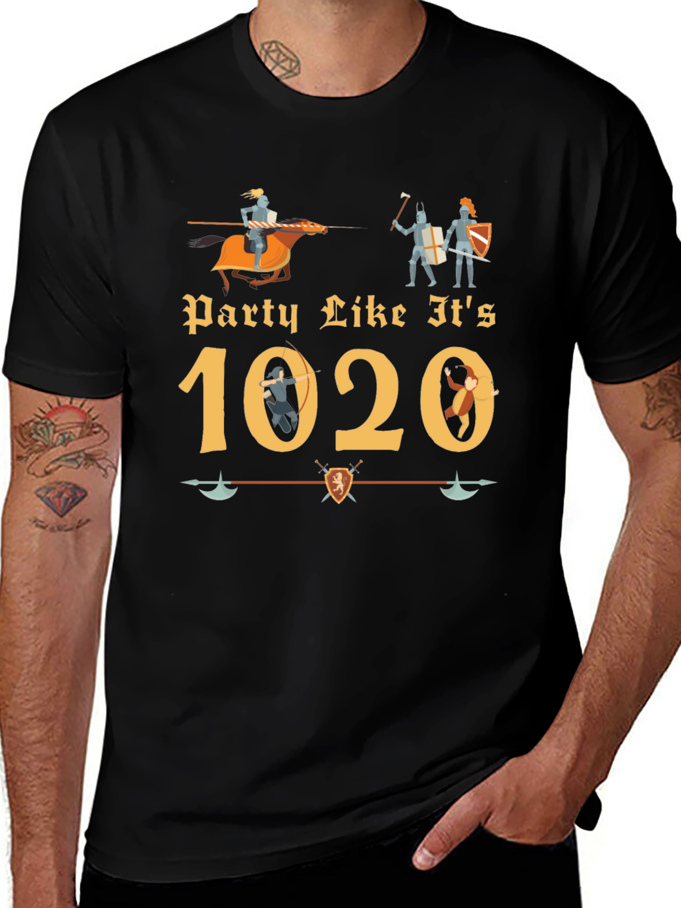 Variant 19 of Party Like It's 1020 T-Shirt Medieval Style