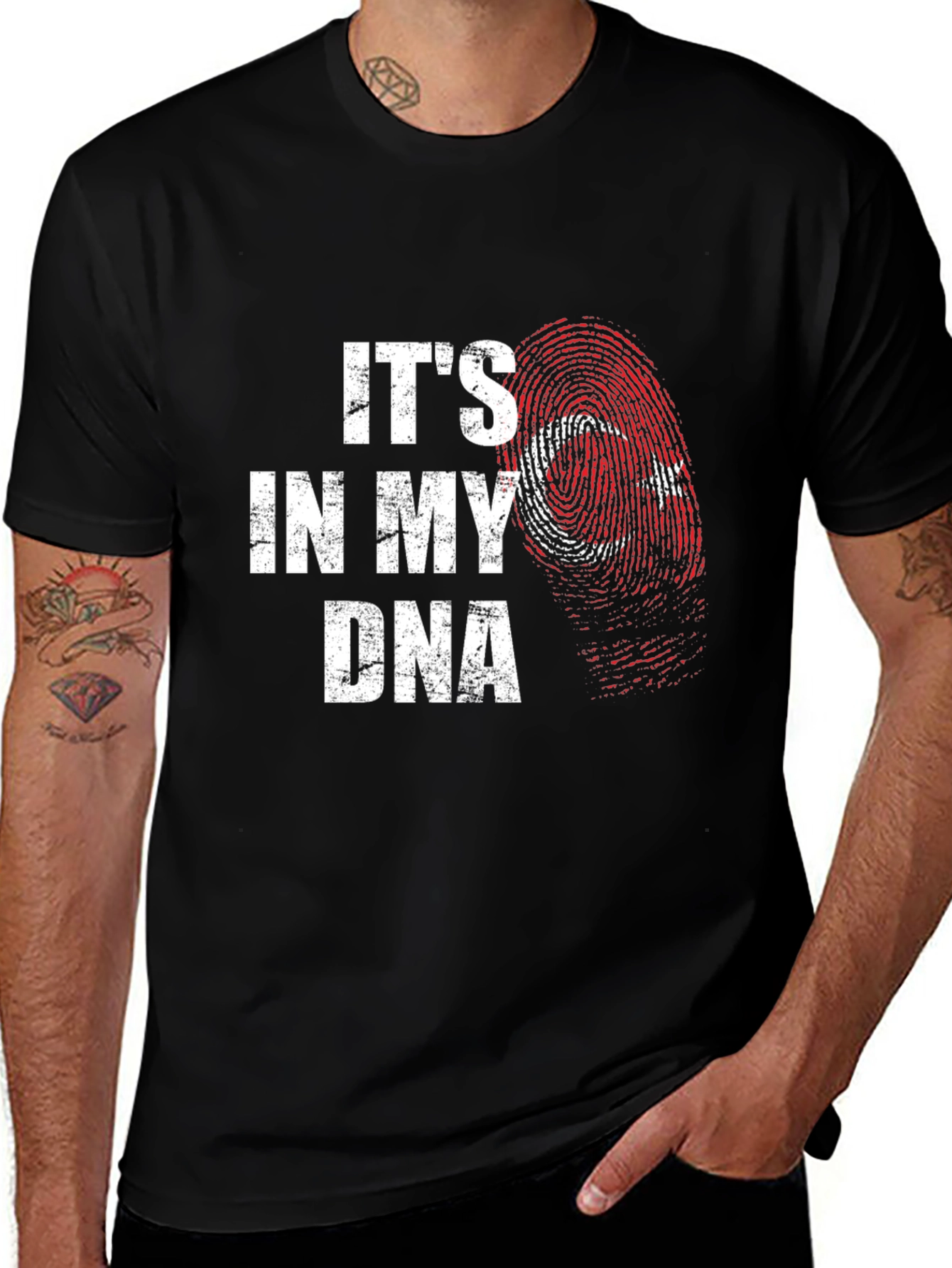 Variant 23 of It's In My DNA Turkey Flag T-Shirt