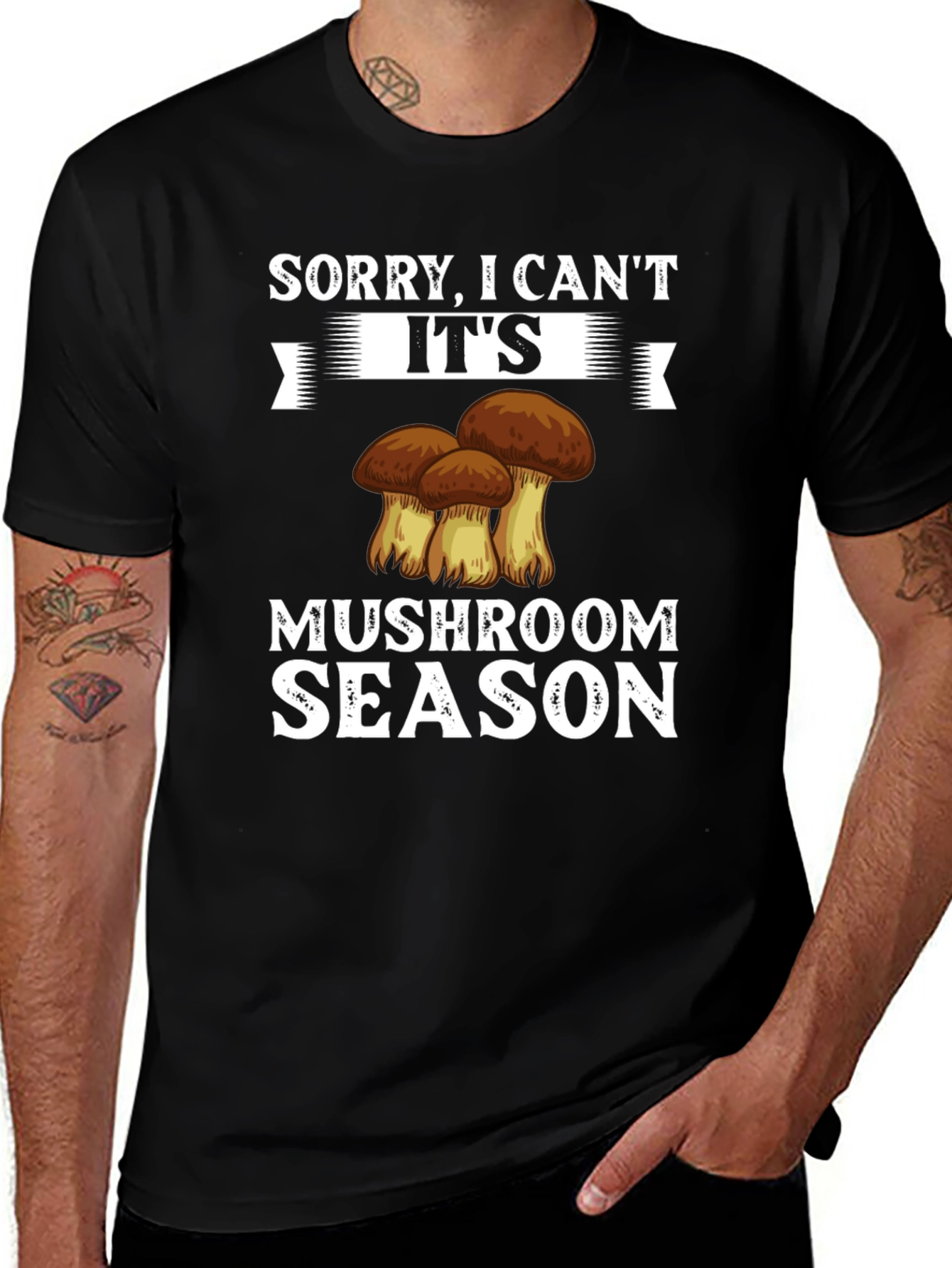 Variant 28 of Mushroom Season Graphic Tee - Funny Casual Shirt