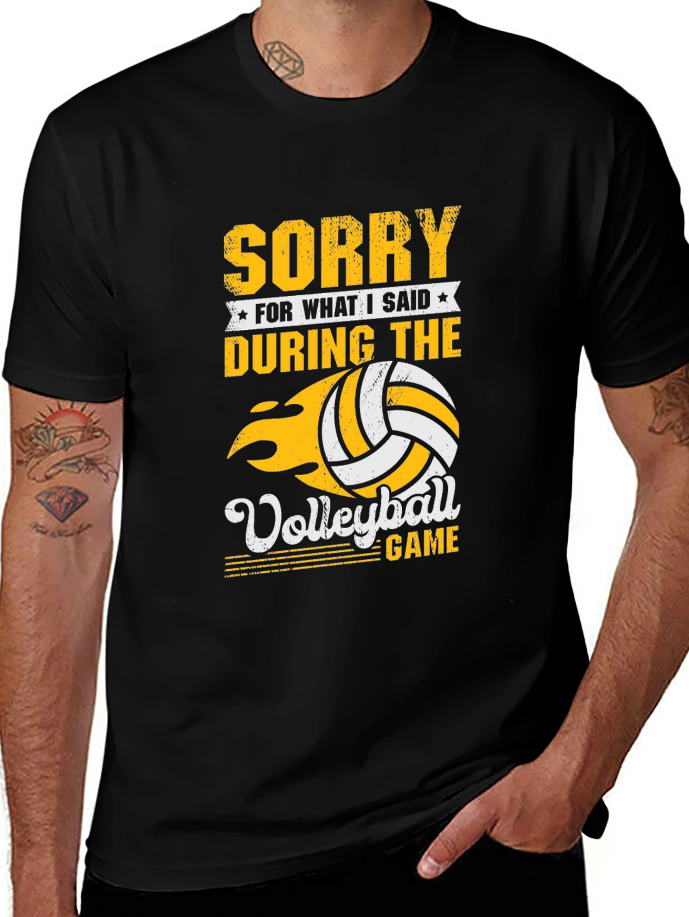 Variant 10 of Volleyball Game Apology T-Shirt