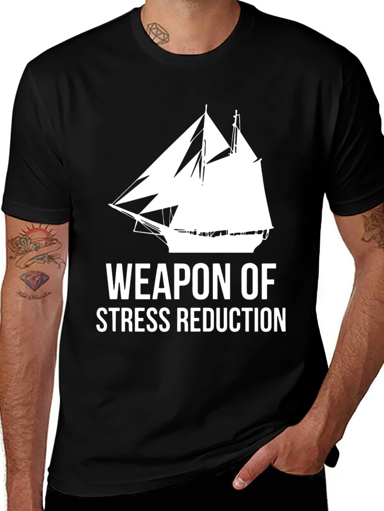 Weapon of Stress Reduction - Sailing T-Shirt
