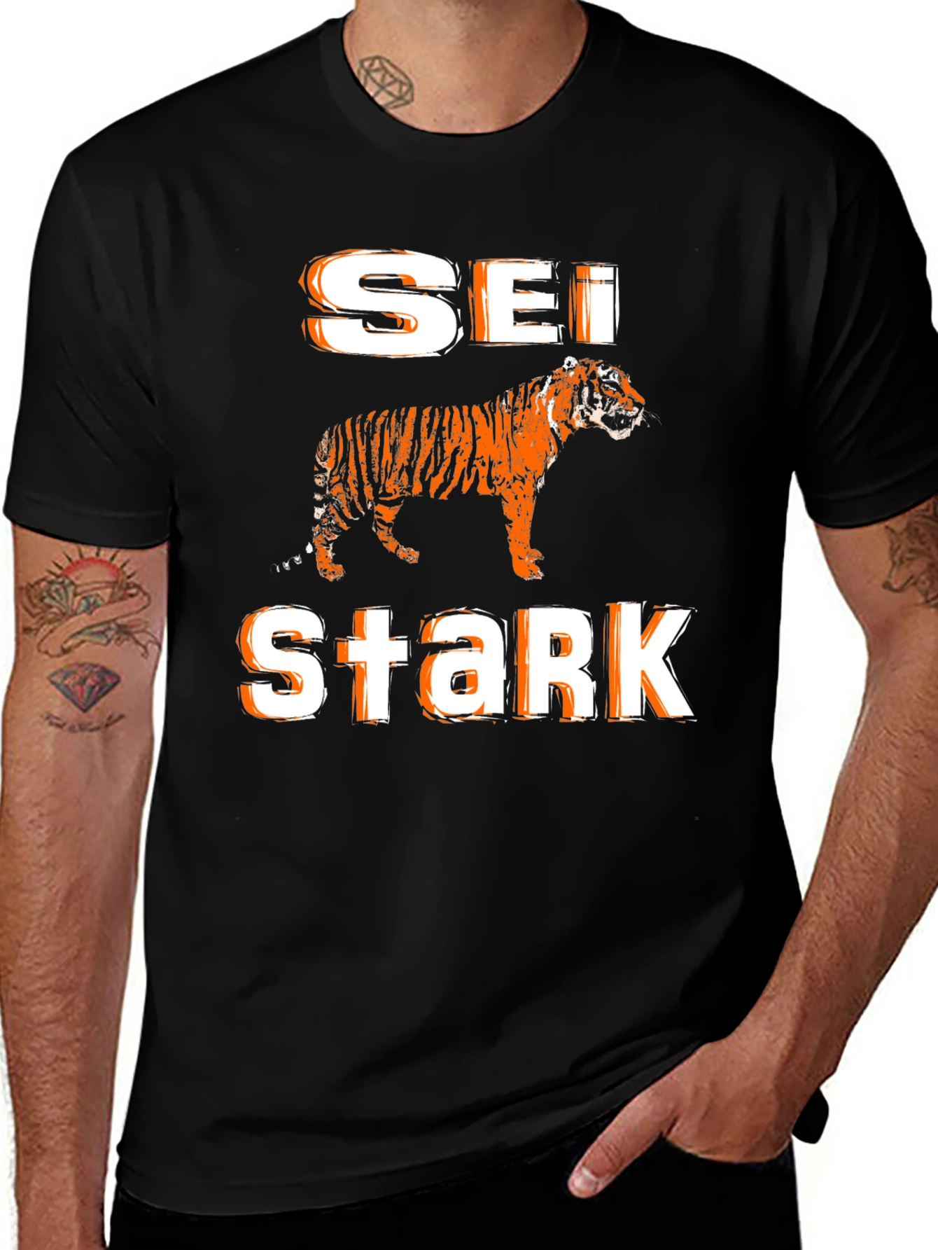 Variant 27 of Sei Stark Tiger Graphic Tee - Bold Black T-Shirt