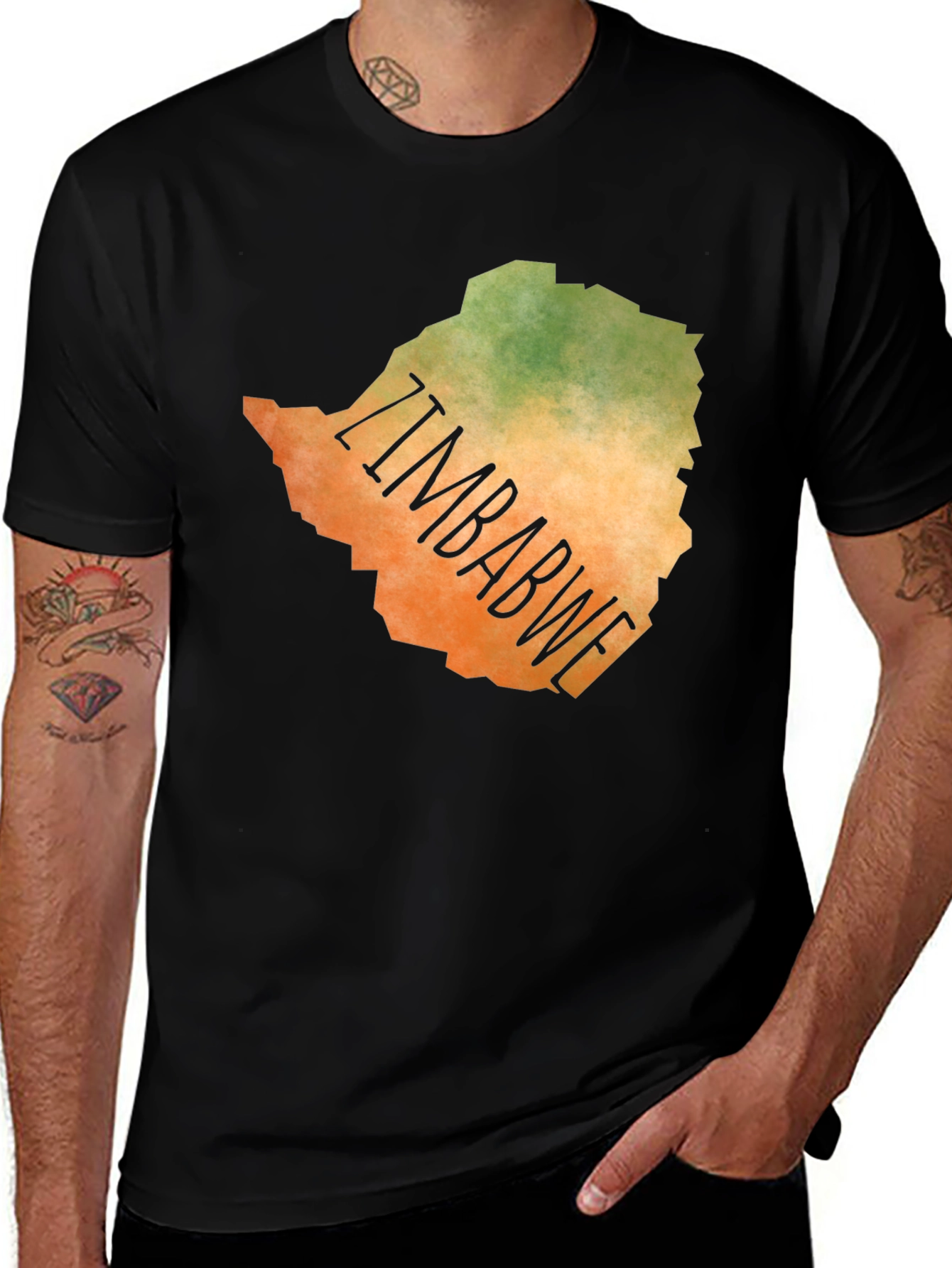 Zimbabwe Map T-Shirt - Country Pride Tee