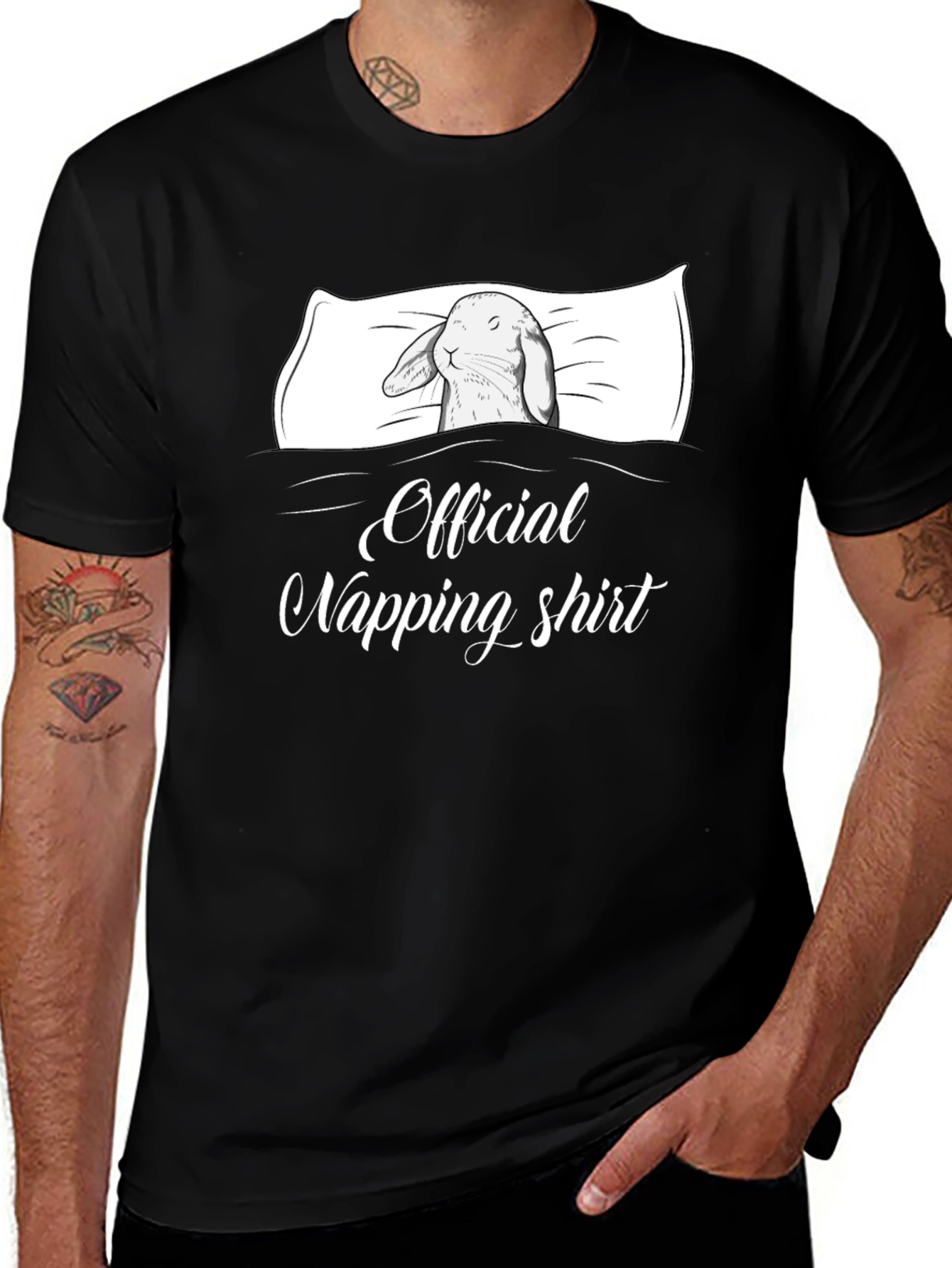 Variant 28 of Official Napping Shirt - Bunny Sleep Tee