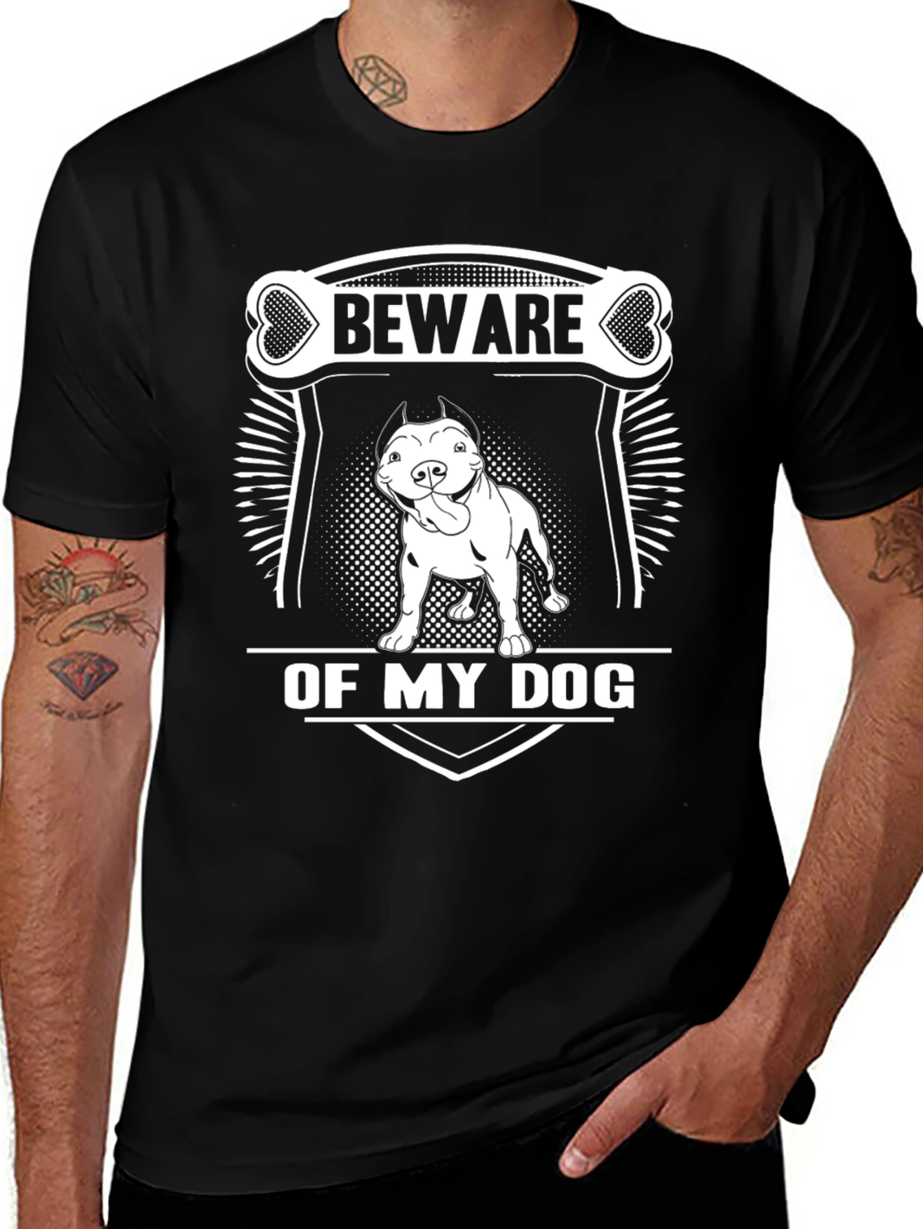 Variant 13 of Beware Of My Dog T-Shirt