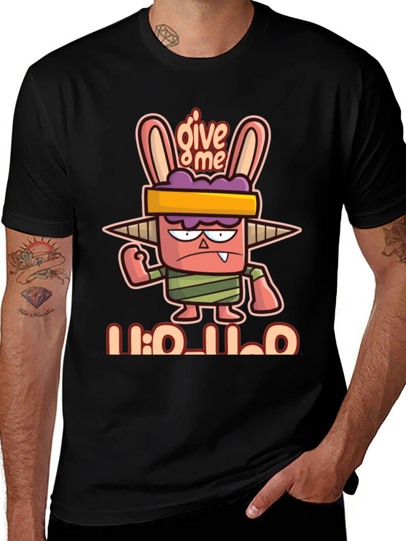 Variant 11 of Give Me Holo T-Shirt - Fun Cartoon Style