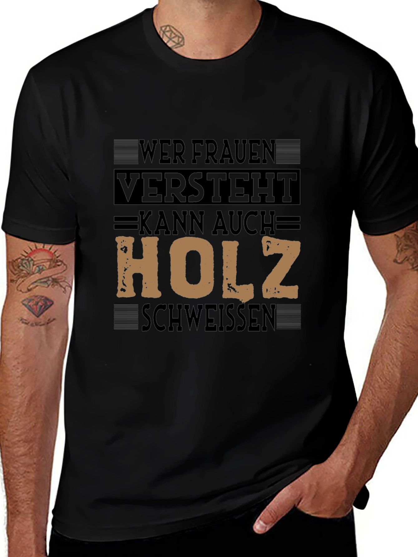Variant 22 of Men's T-Shirt with Graphic Print - Funny German Slogan