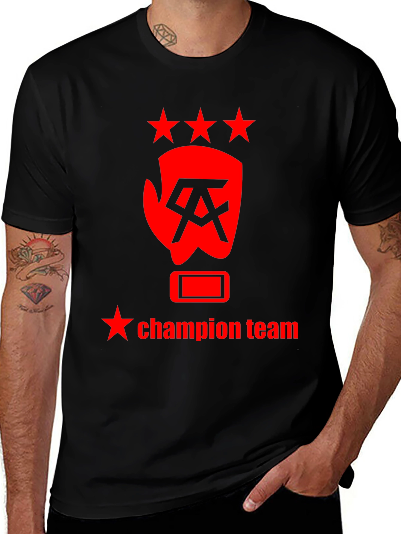 Champion Team Graphic T-Shirt - Black