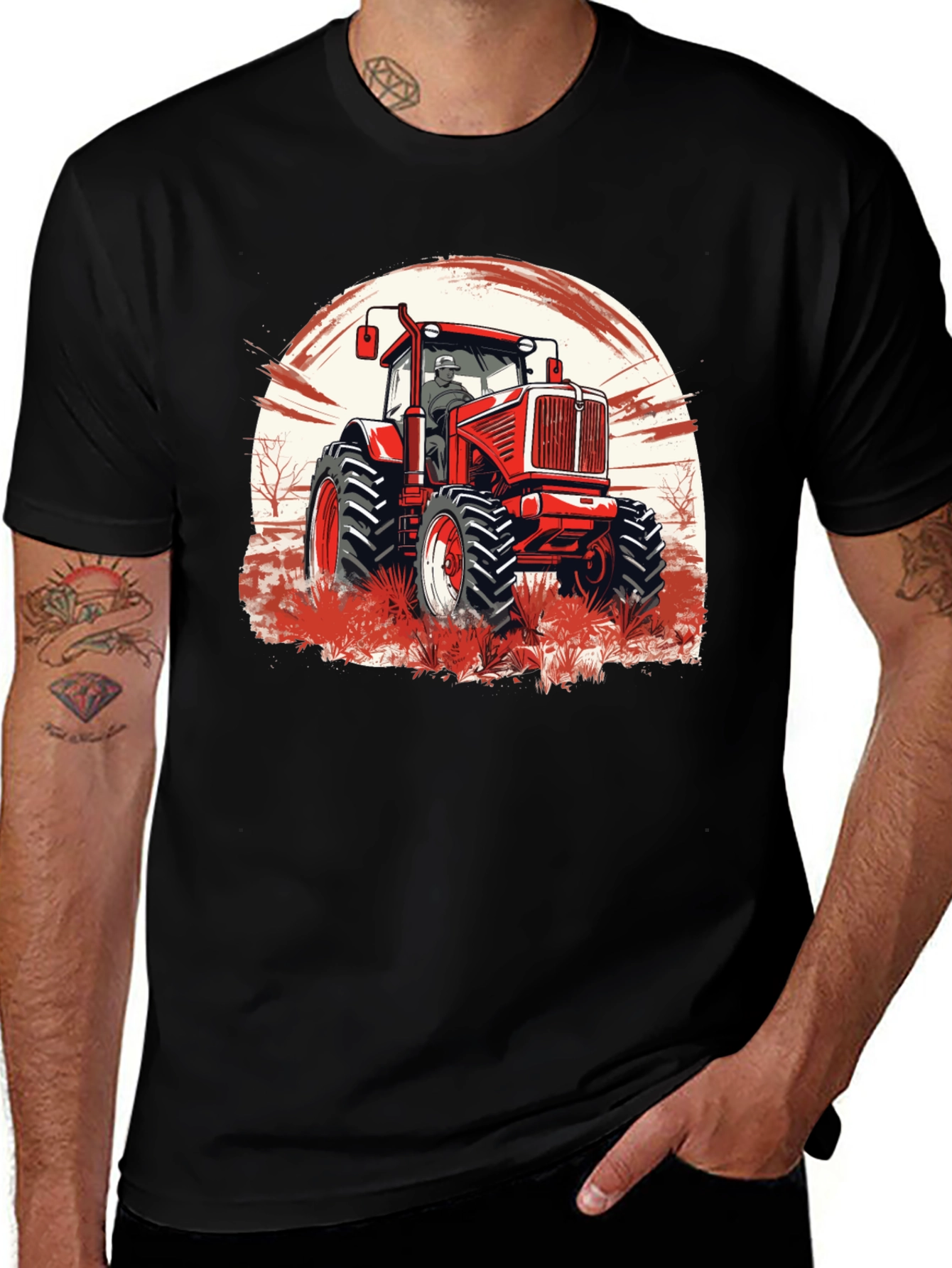 Variant 7 of Red Tractor Graphic Tee - Farm Life Apparel