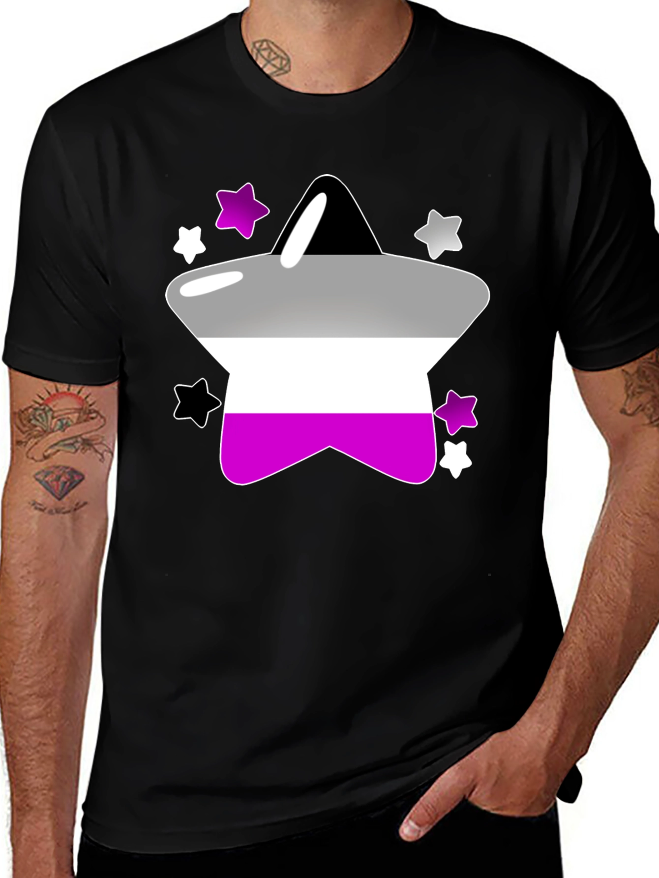 Asexual Pride Star T-Shirt