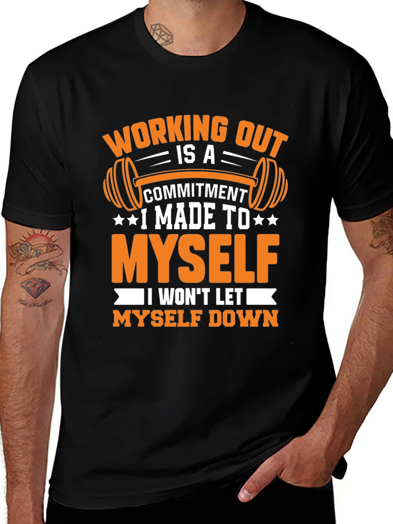 Variant 2 of Workout Commitment Graphic T-Shirt