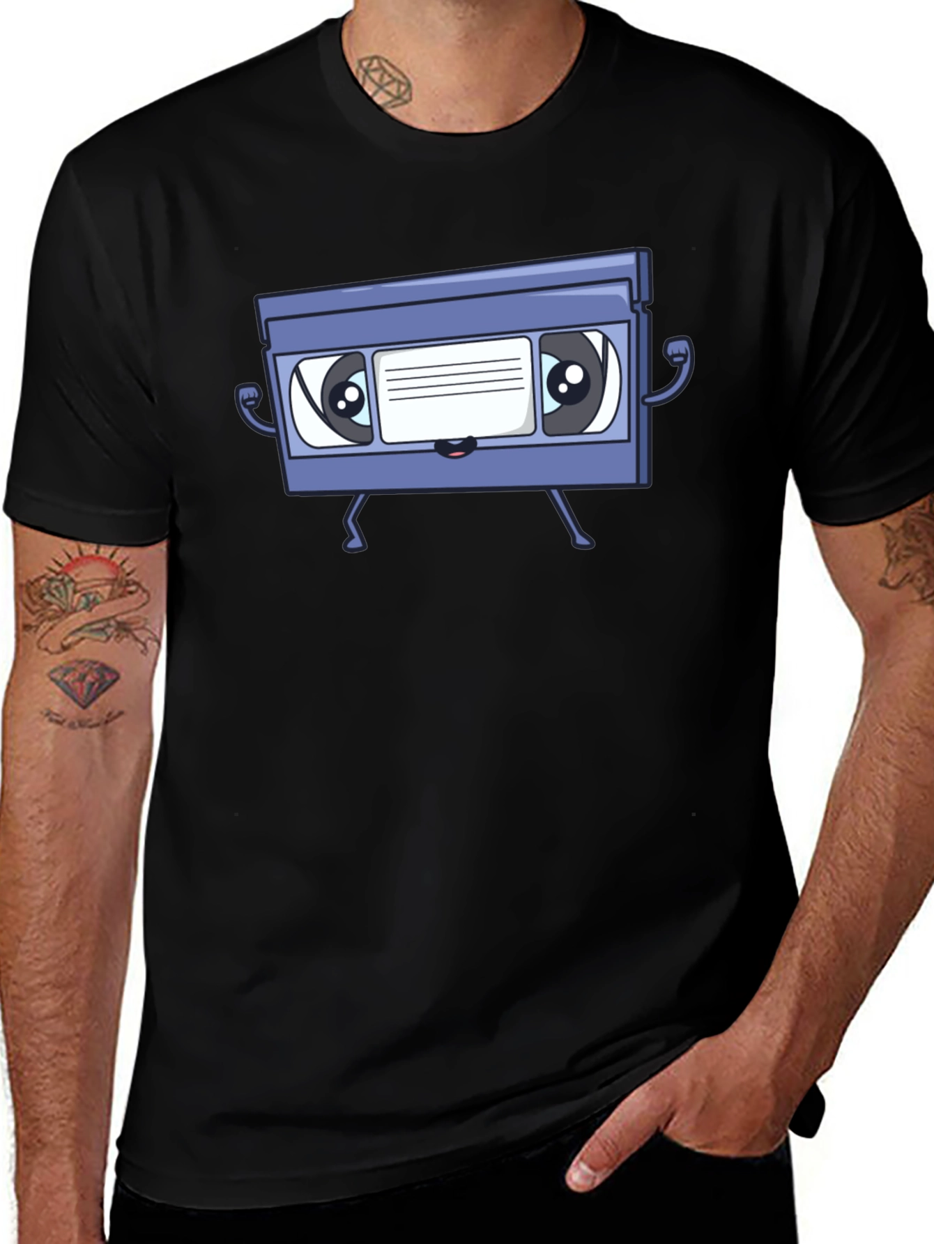 Variant 15 of Retro VHS Tape Character Graphic T-Shirt