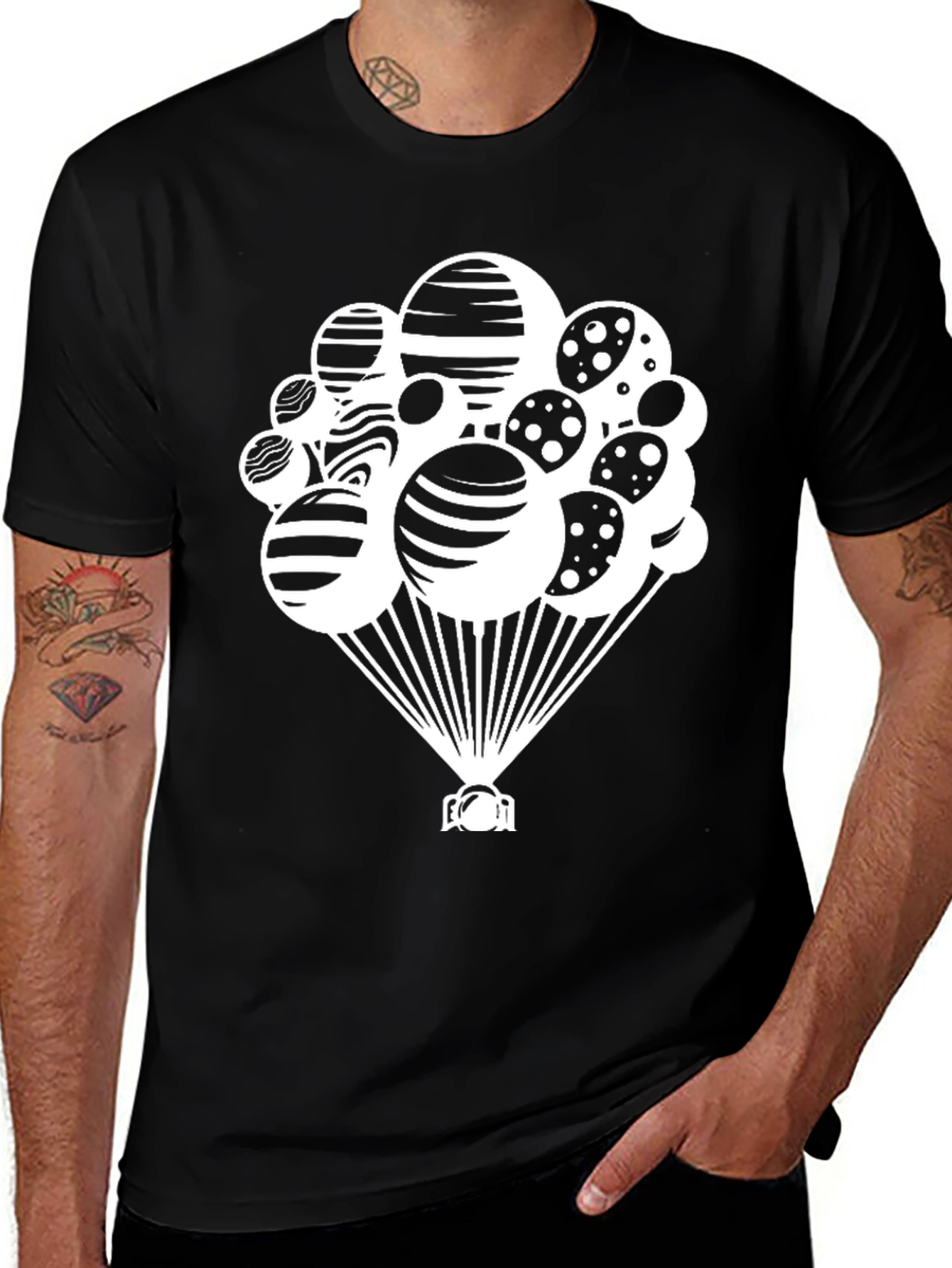 Variant 20 of Balloon Graphic Tee - Modern Style