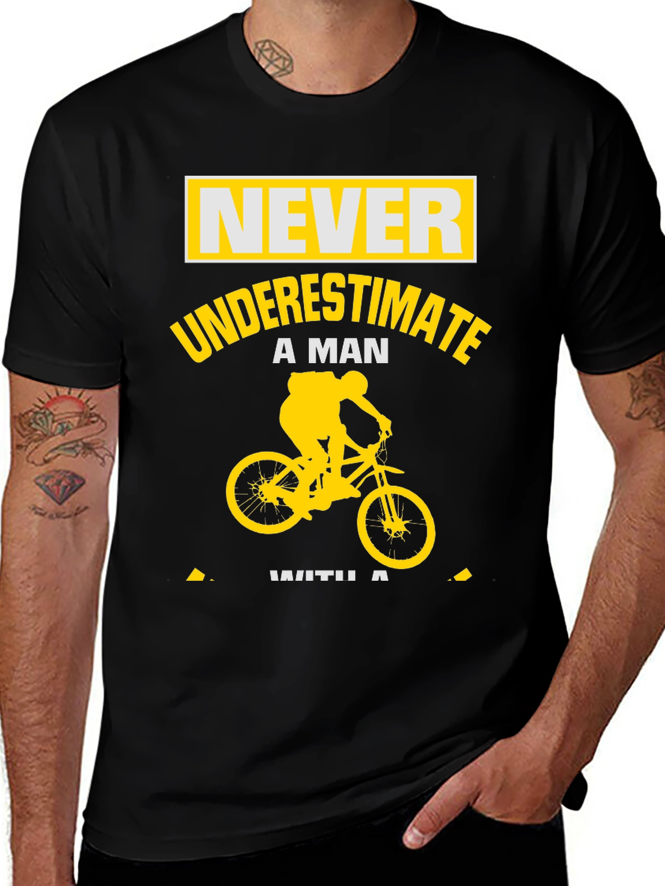 Variant 3 of Never Underestimate Biker Man T-Shirt