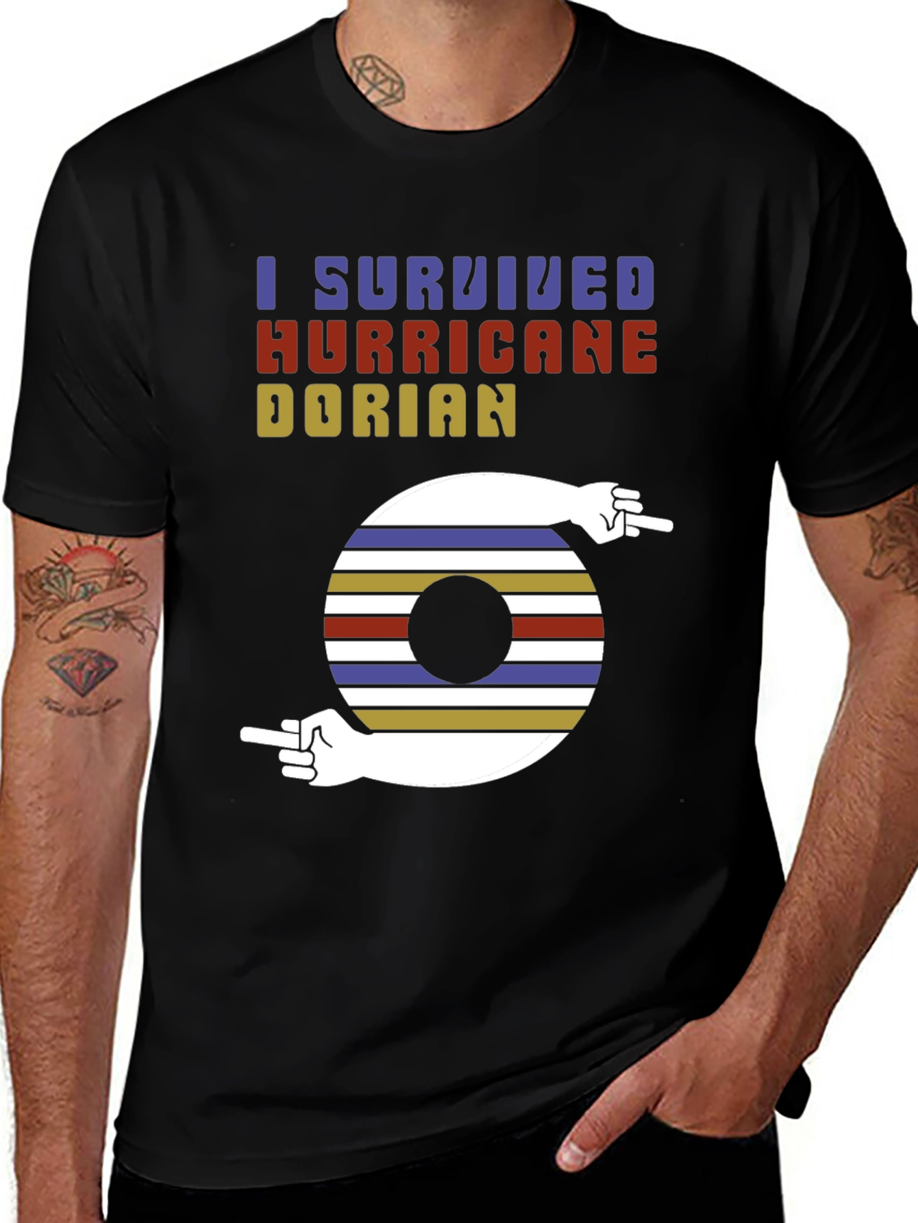Variant 27 of I Survived Hurricane Dorian Graphic Tee