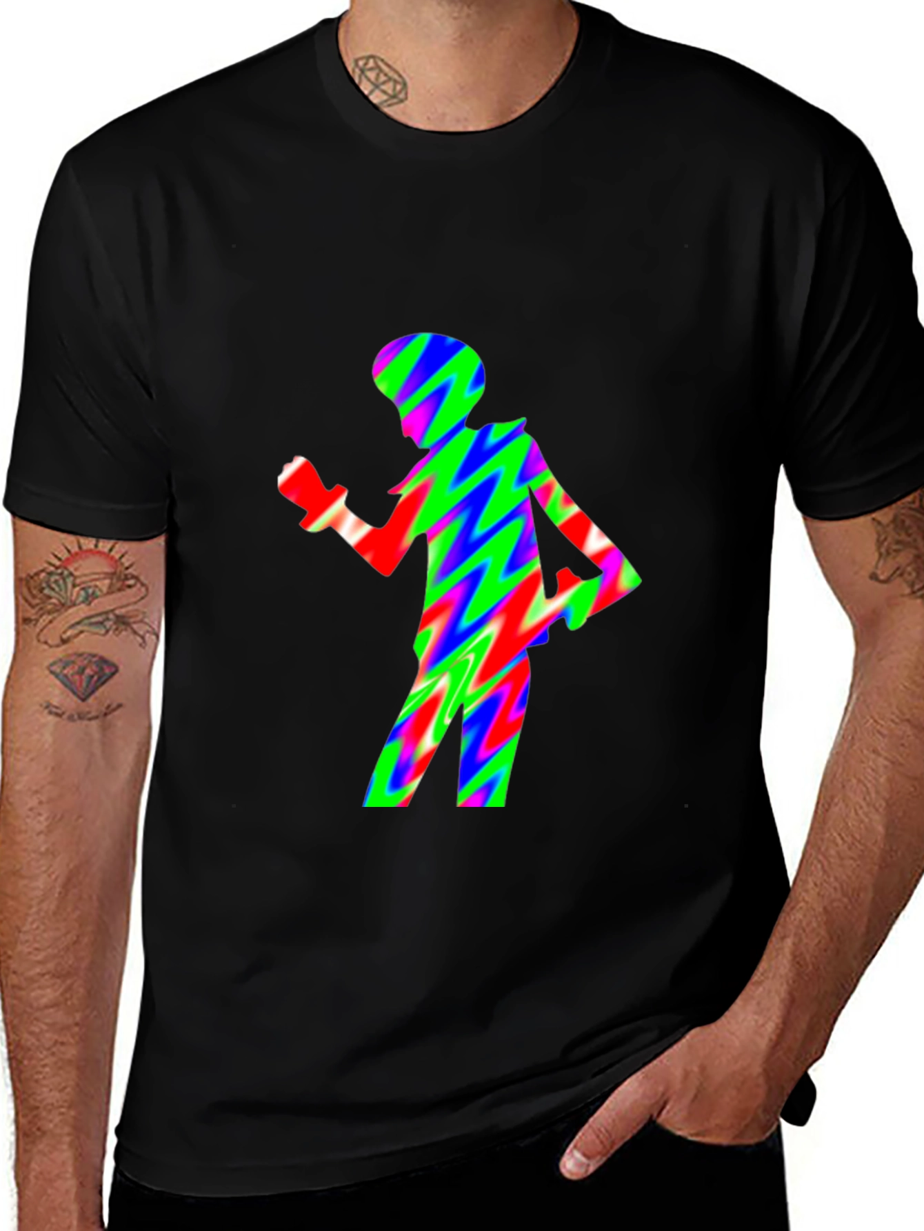 Variant 5 of Psychedelic Retro Pattern T-Shirt