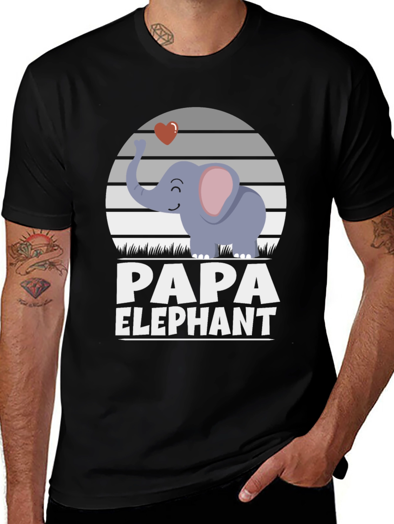 Variant 30 of Papa Elephant T-Shirt - Father's Day Gift
