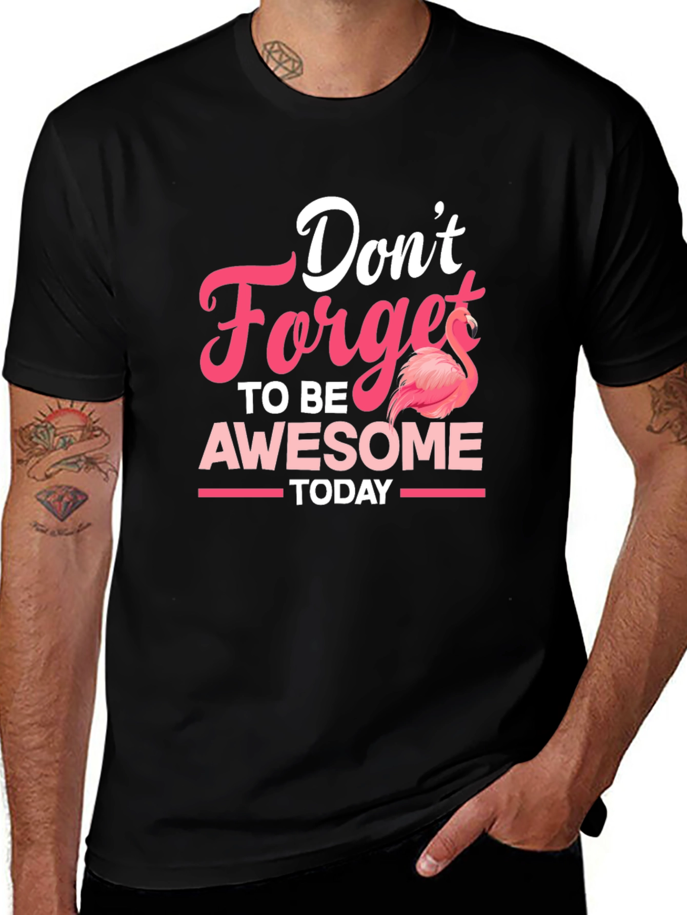 Variant 14 of Don't Forget To Be Awesome Flamingo T-Shirt