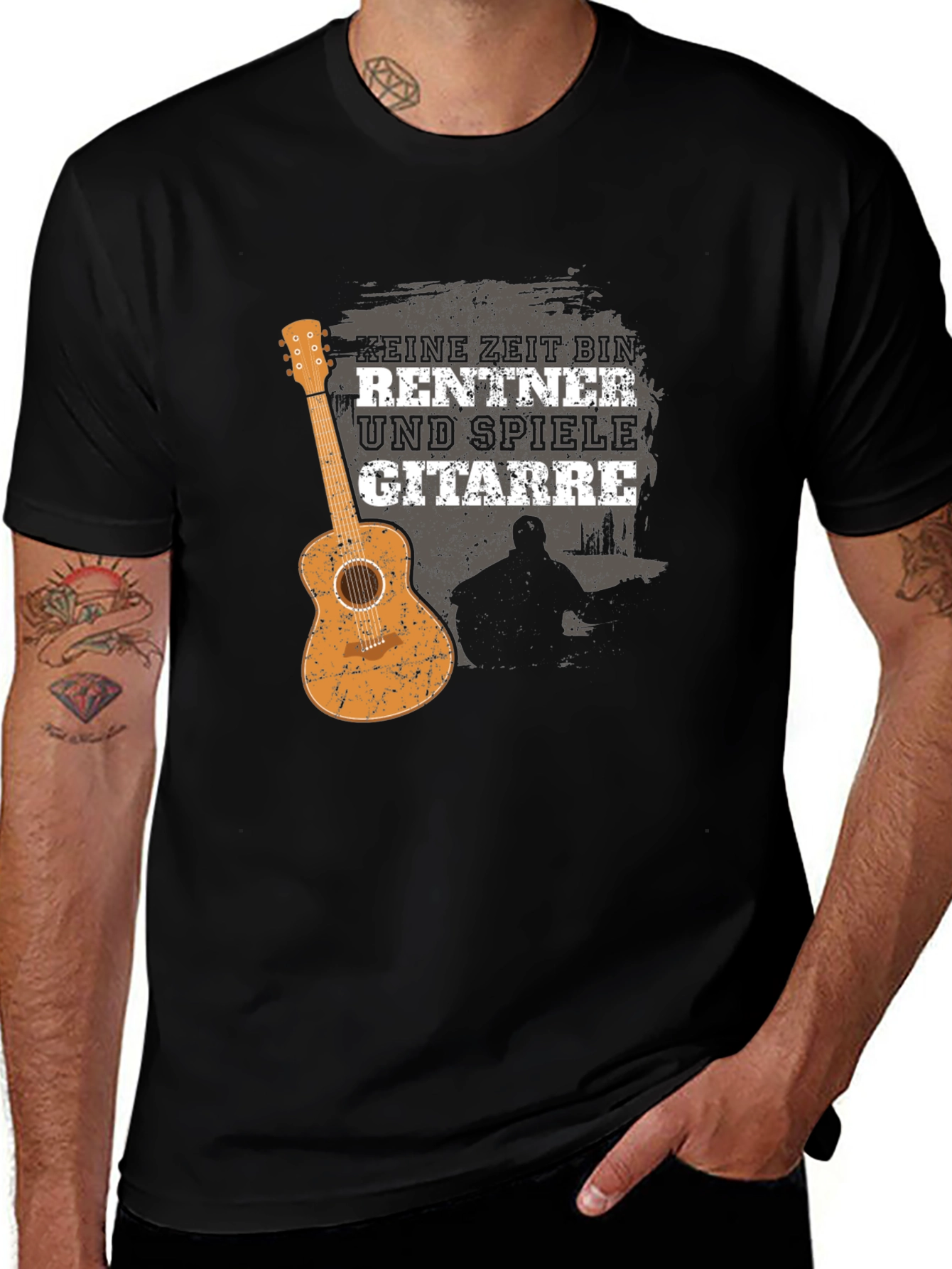 Variant 27 of Funny Retired Guitar Player T-Shirt