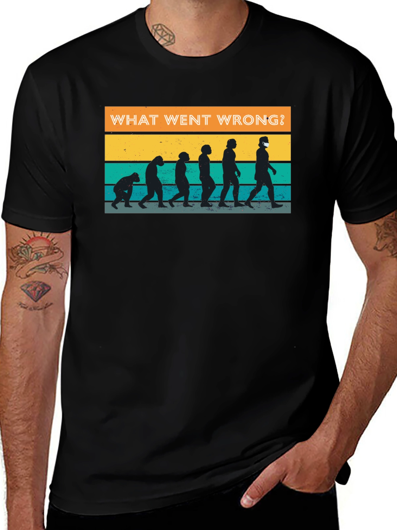 Variant 12 of Evolution Gone Wrong T-Shirt - Funny Graphic Tee
