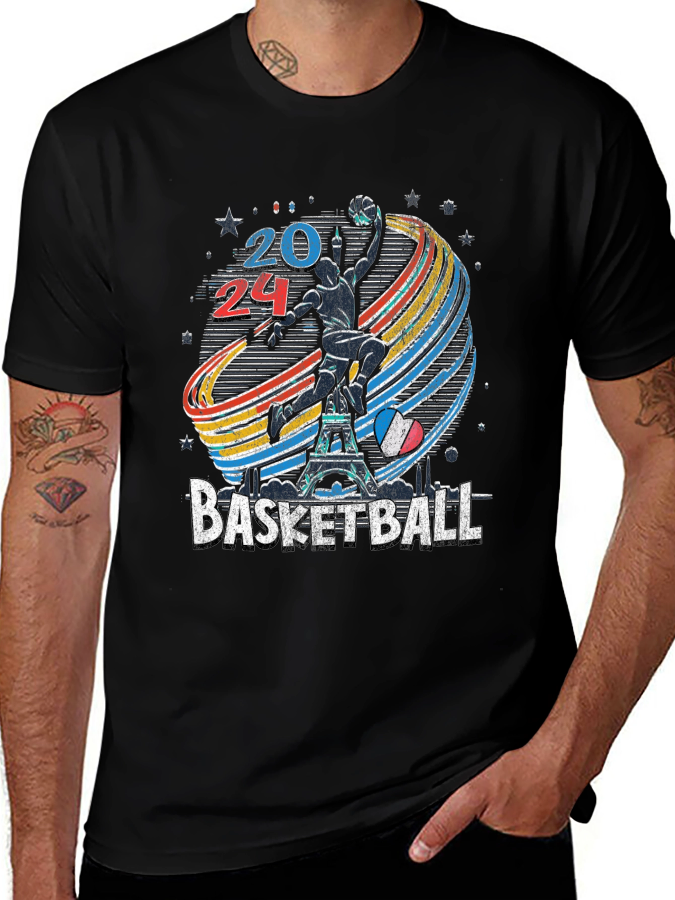 Variant 24 of 2024 Basketball Graphic T-Shirt