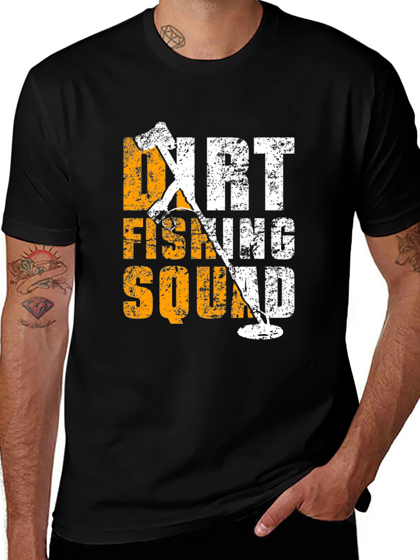 Variant 27 of Dirt Fishing Squad Novelty Graphic T-Shirt
